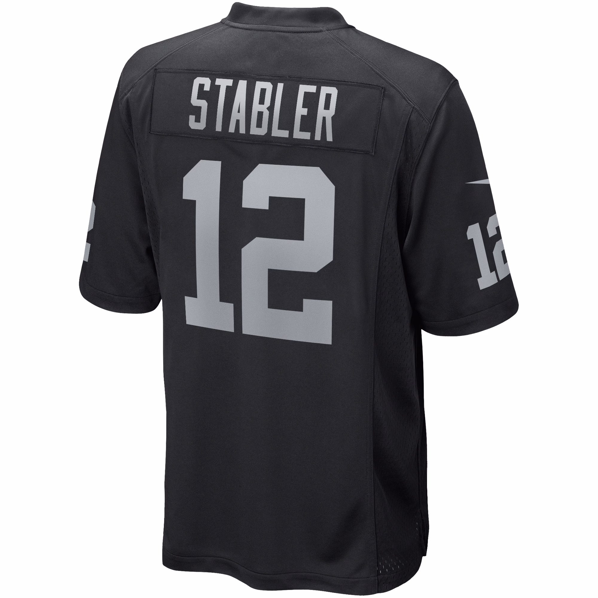 Ken Stabler Las Vegas Raiders Game Retired Player Jersey - Black
