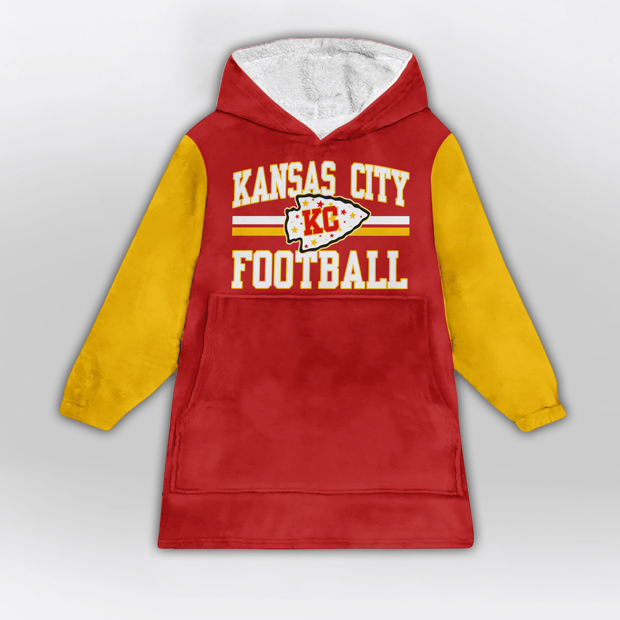 Kansas City Football Unisex Blanket Hoodie