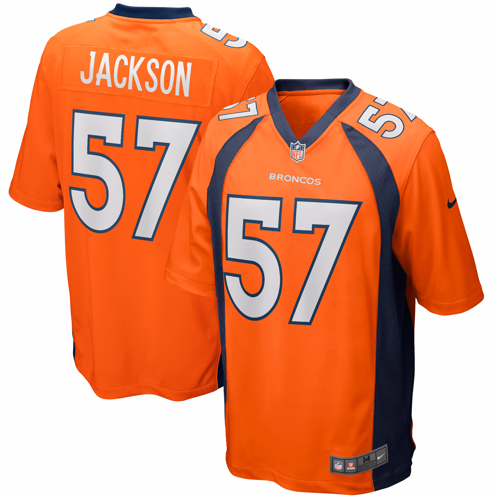 Tom Jackson Denver Broncos Game Retired Player Jersey - Orange
