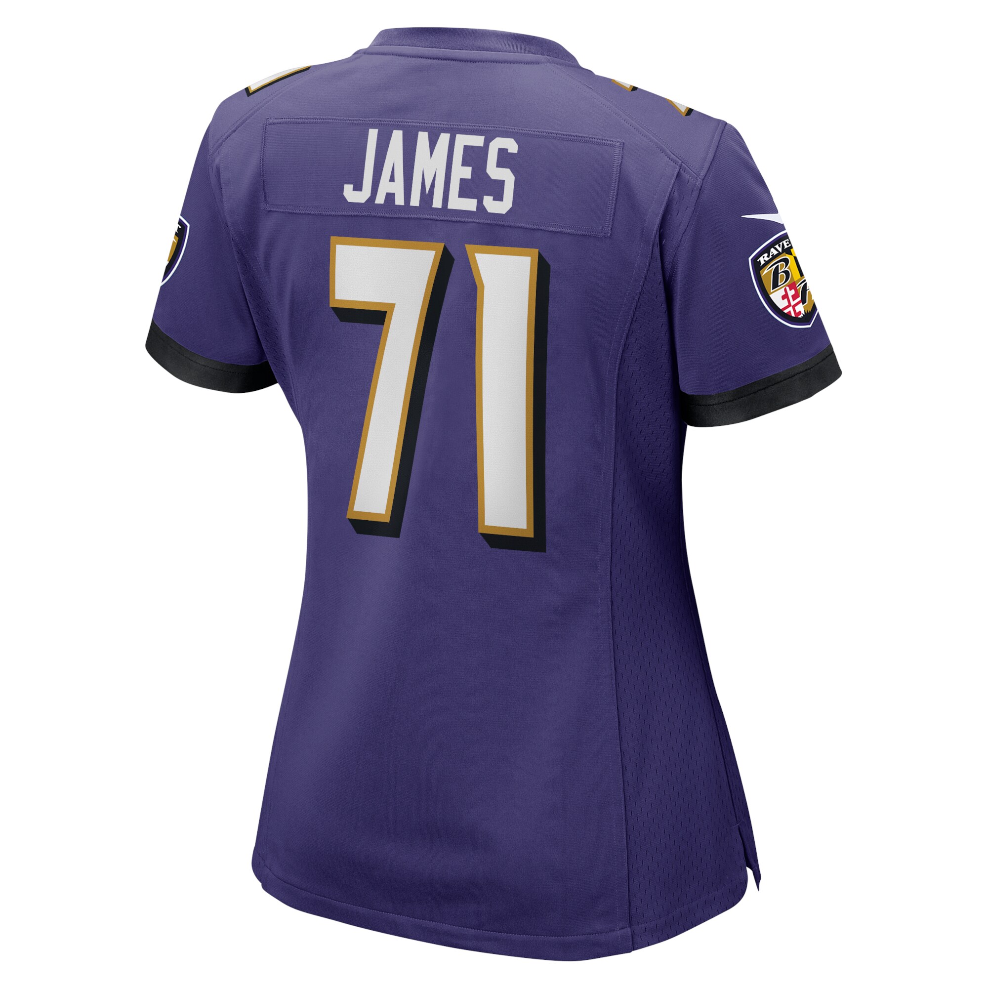 Ja'Wuan James Baltimore Ravens  Women's Player Game Jersey - Purple