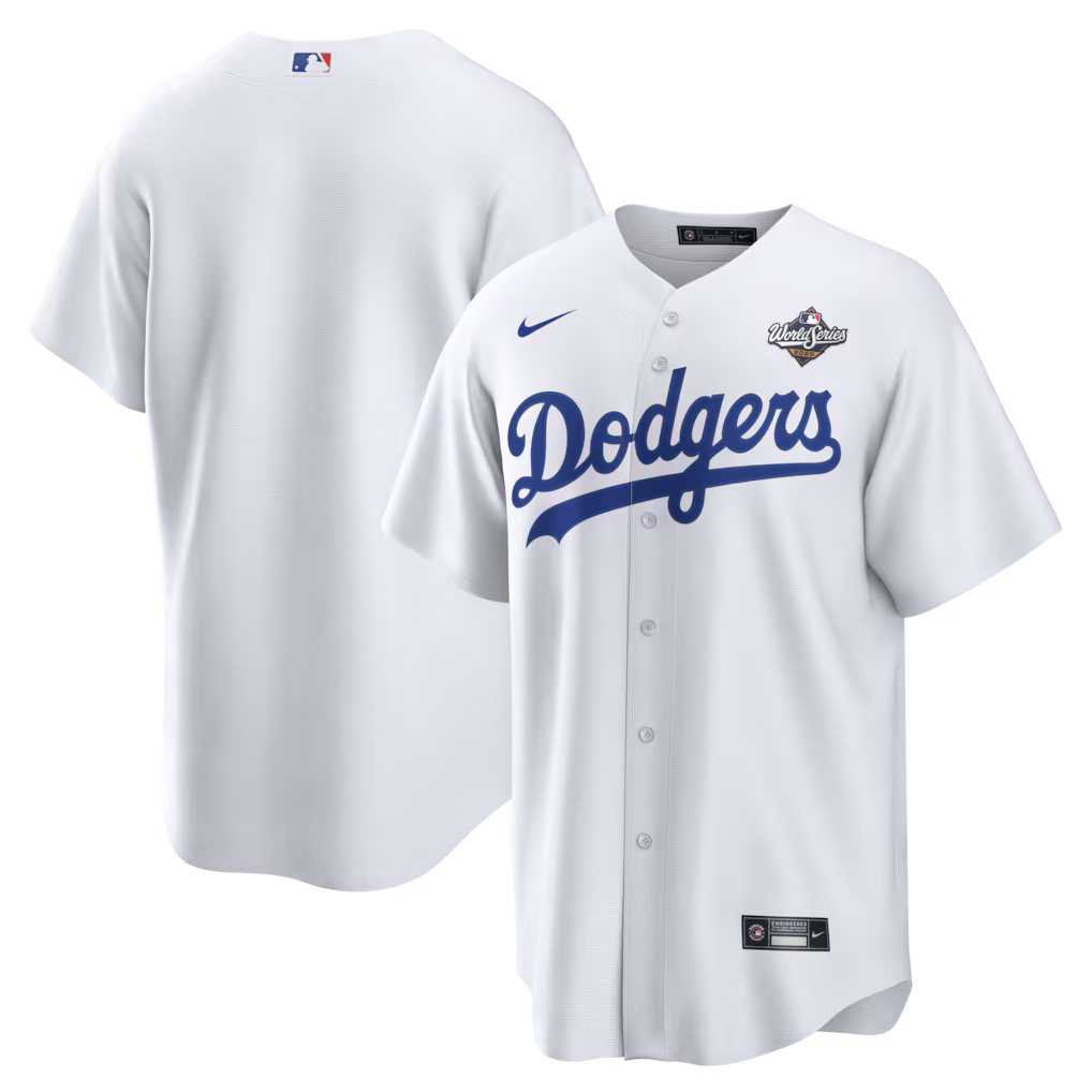 Los Angeles Dodgers 2025 World Series Home Replica Jersey - White