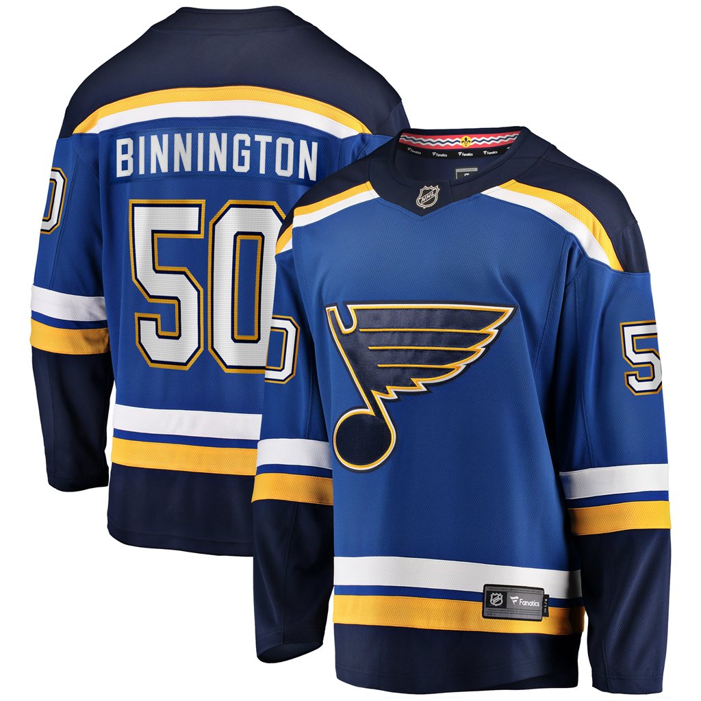 Binnington St.Louis Blues Home Premier Breakaway Player Jersey - Royal