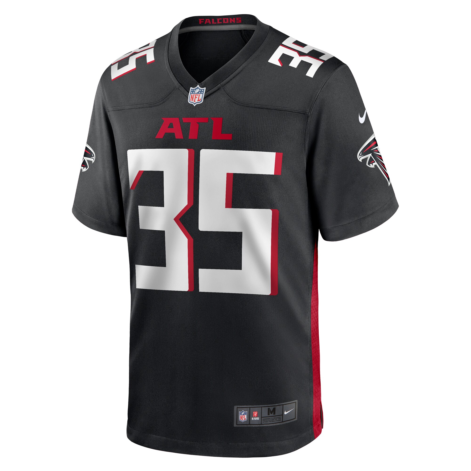 Natrone Brooks Atlanta Falcons Team Game Jersey -  Black