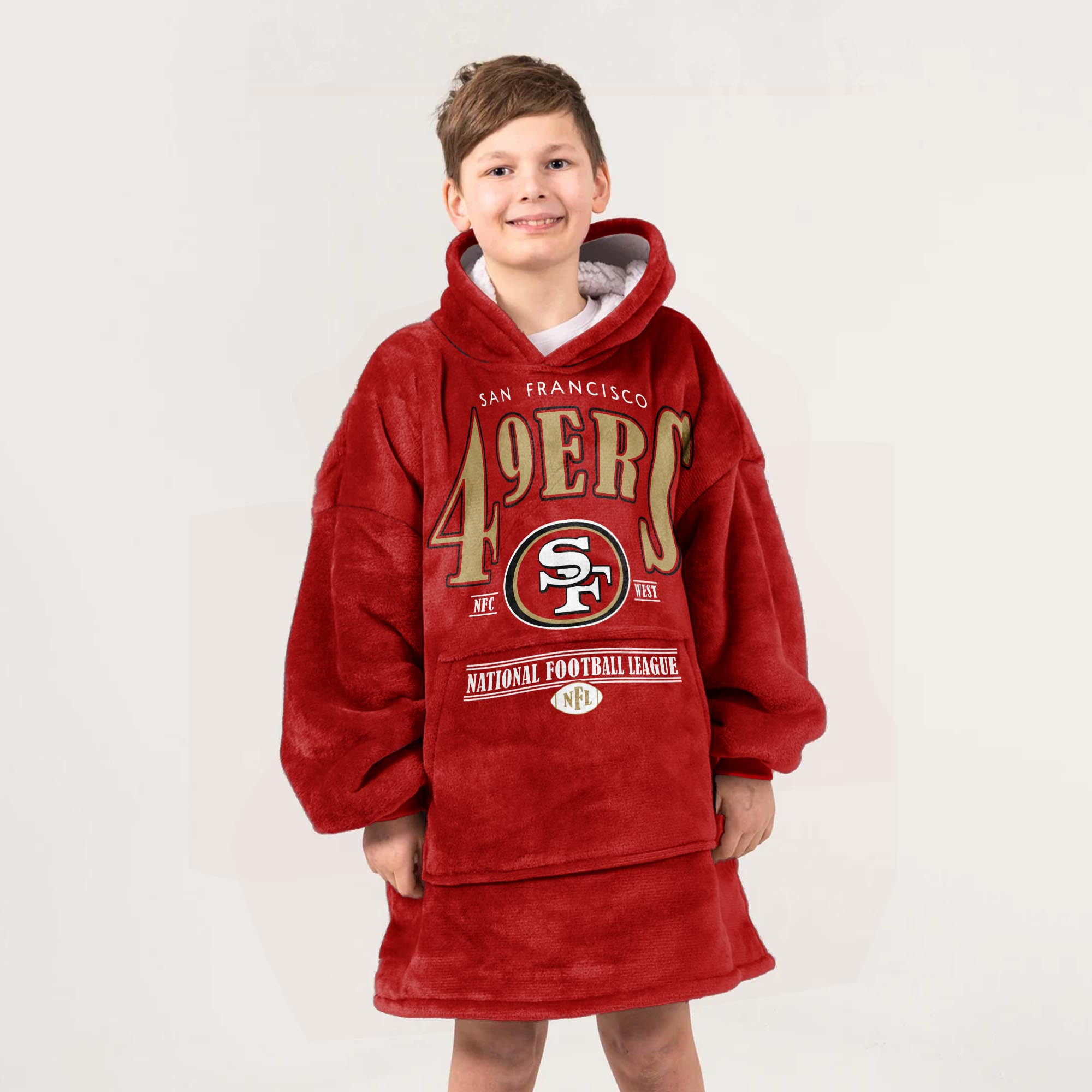Adult They Not Like Us San Francisco 49ers Football Unisex Blanket Hoodie