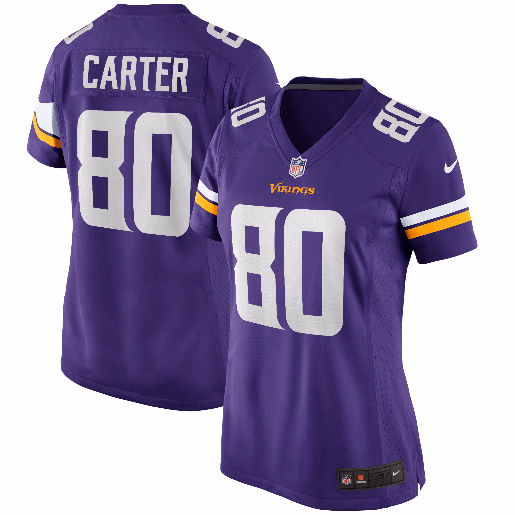 Cris Carter Minnesota Vikings Women's Game Retired Player Jersey - Purple