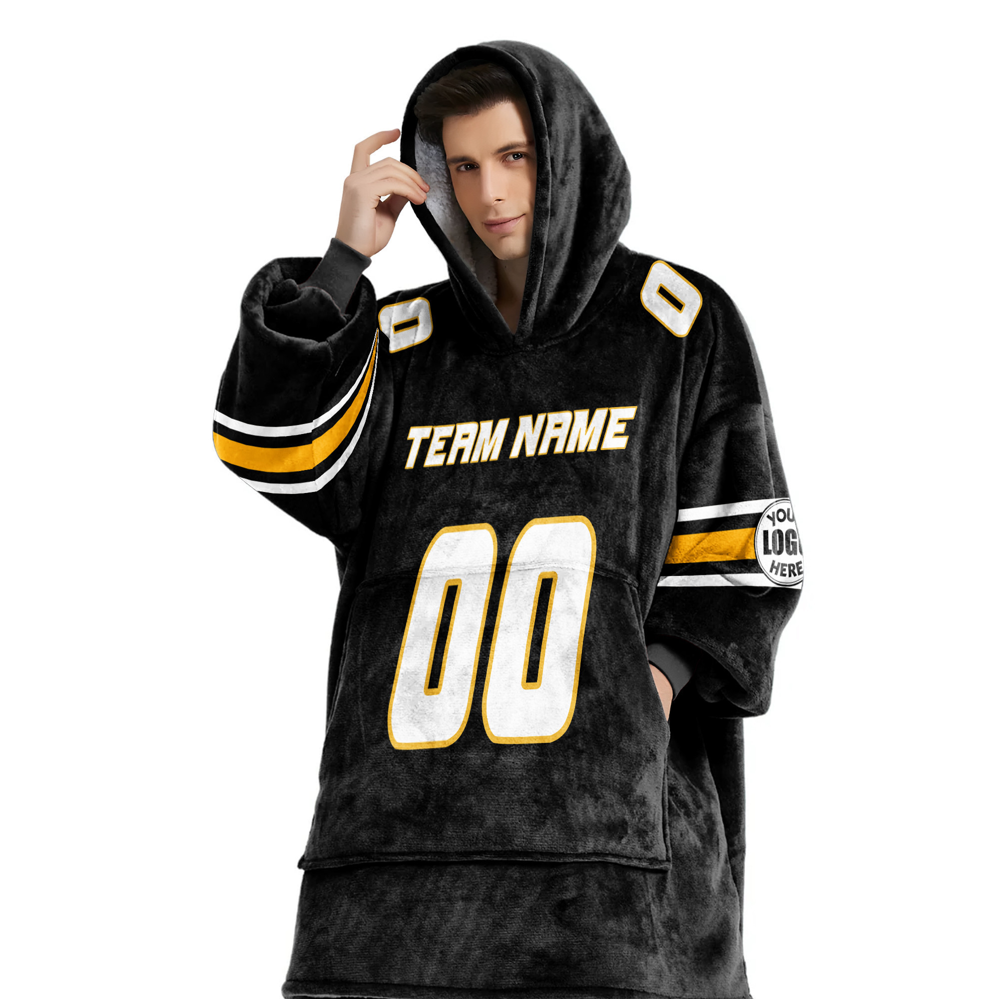 Adult Custom Blanket Hoodie Missouri Inspired Color