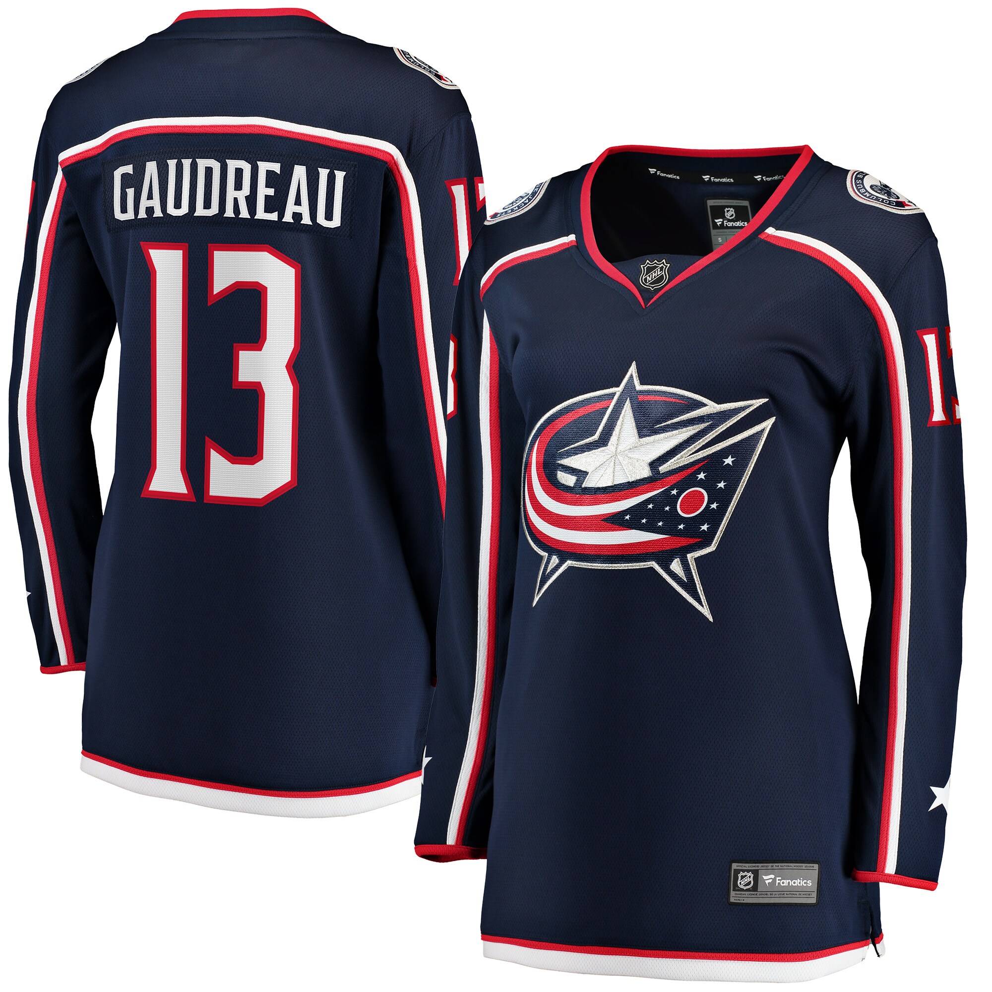 Johnny Gaudreau Columbus Blue Jackets Women's 2022 Breakaway Player Jersey - Navy