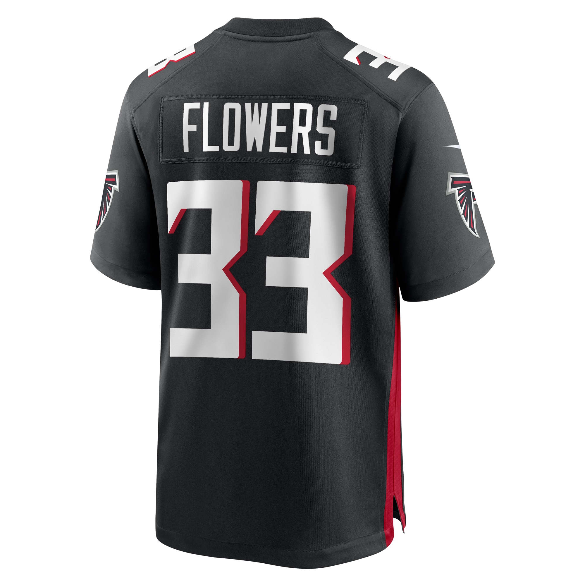 Tre Flowers Atlanta Falcons Team Game Jersey -  Black
