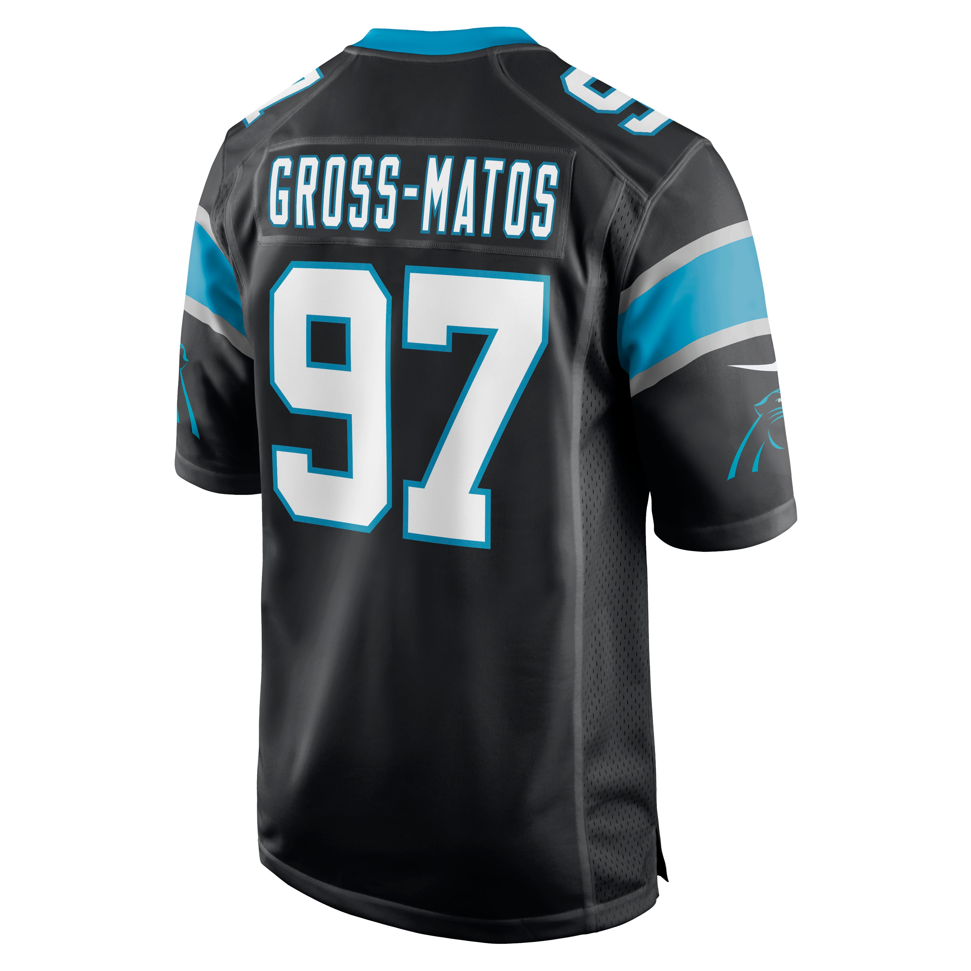 Yetur Gross-Matos Carolina Panthers  Player Game Jersey - Black
