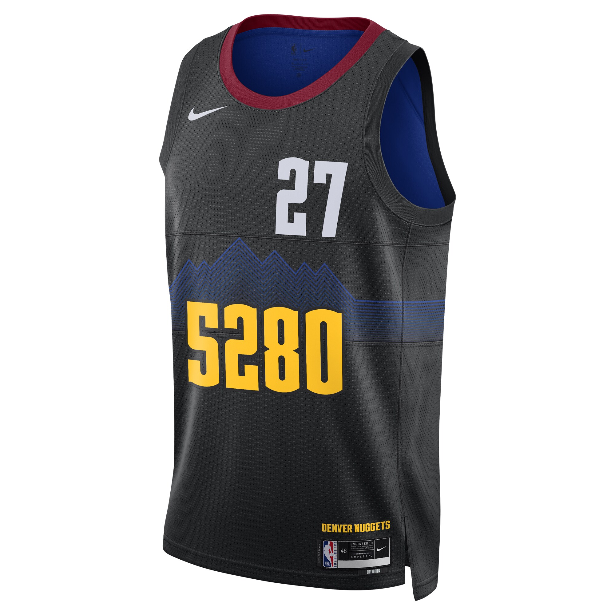 Unisex Denver Nuggets Jamal Murray  Black 2023/24 Swingman Jersey - City Edition