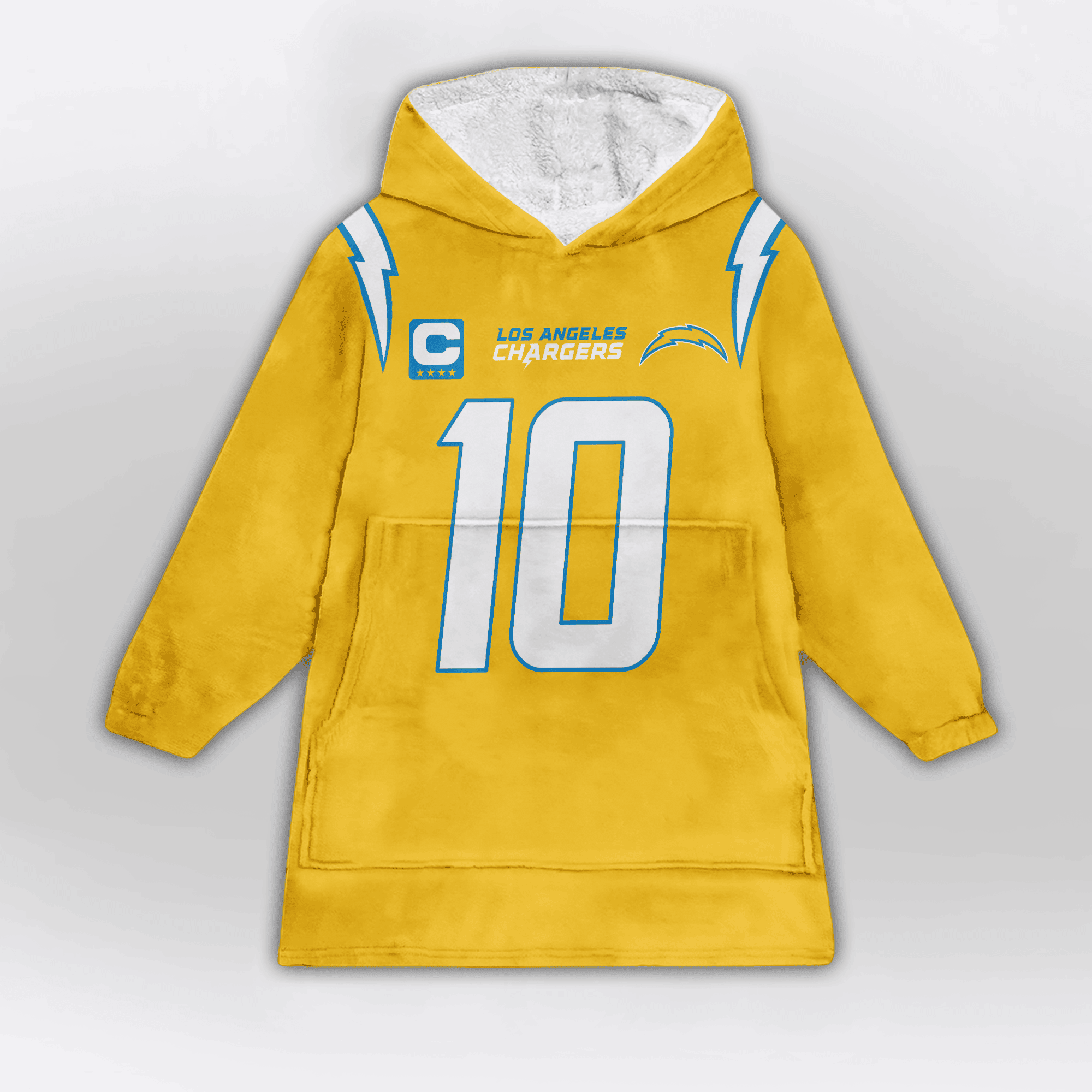 Kid 10 Los Angeles C Football Unisex Blanket Hoodie