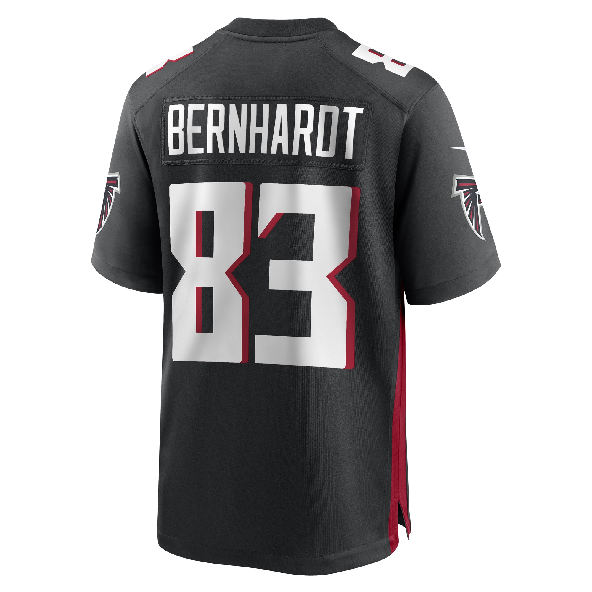 Jared Bernhardt Atlanta Falcons  Game Player Jersey - Black
