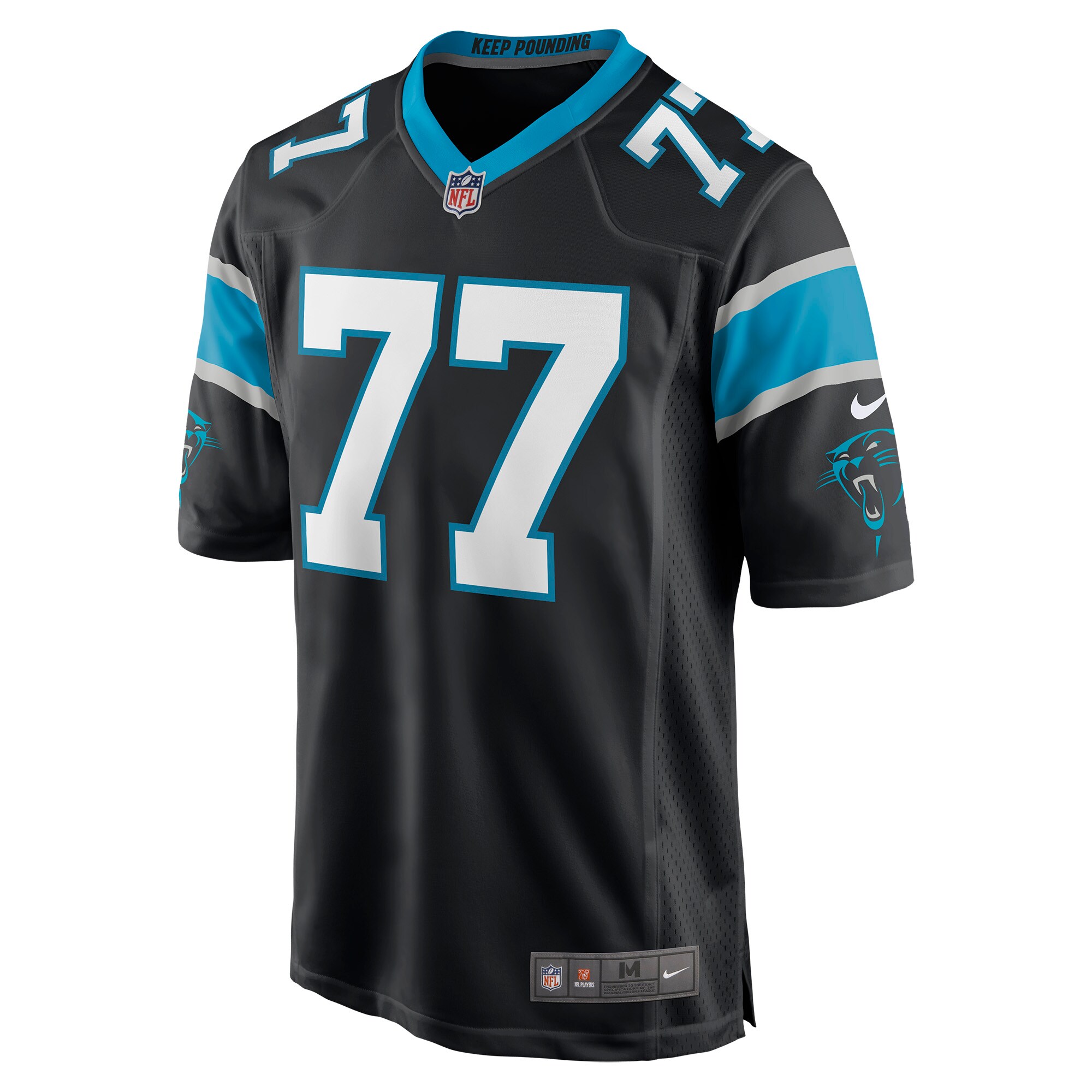 Deonte Brown Carolina Panthers  Game Player Jersey - Black