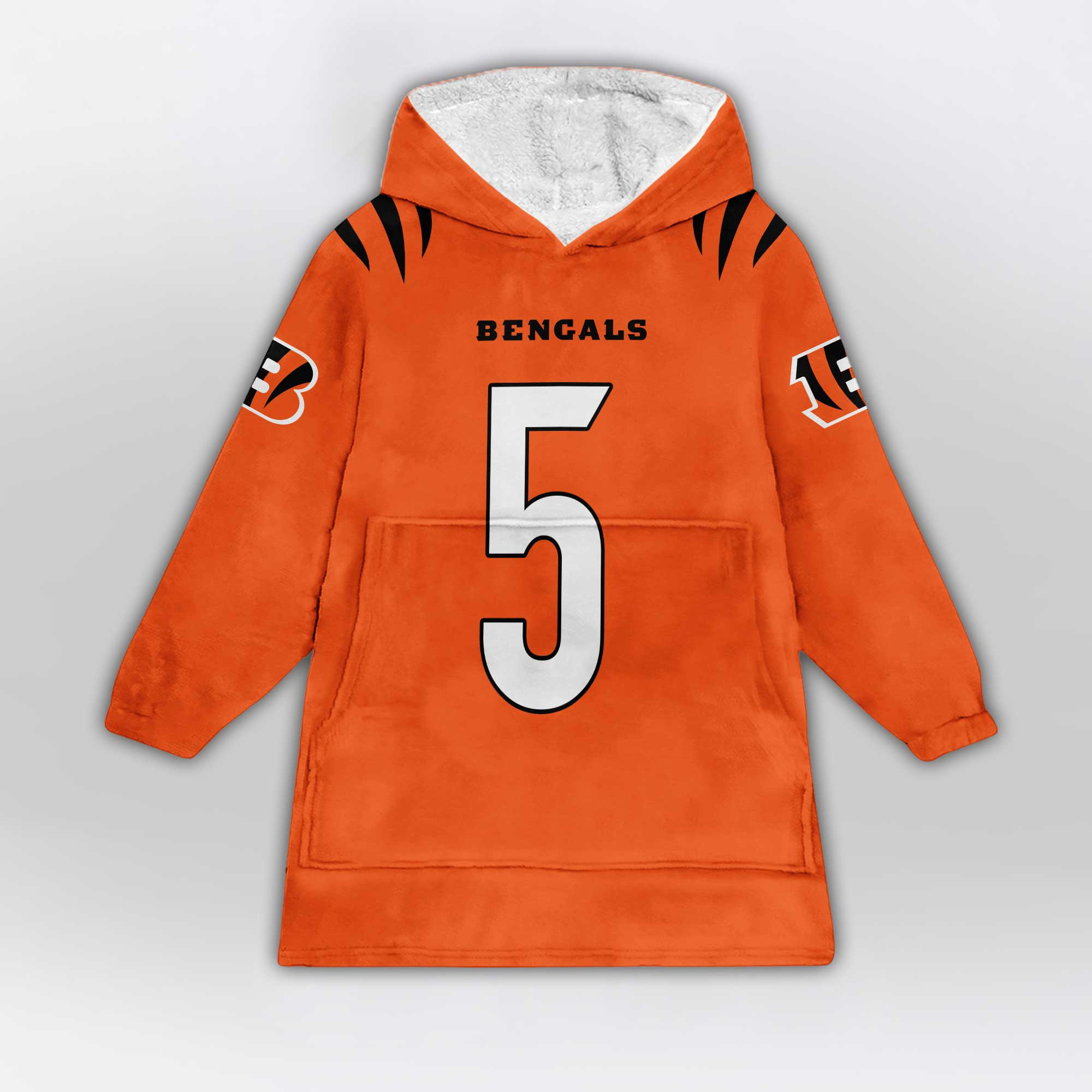 Kid 5 Cincinnati Football Unisex Blanket Hoodie