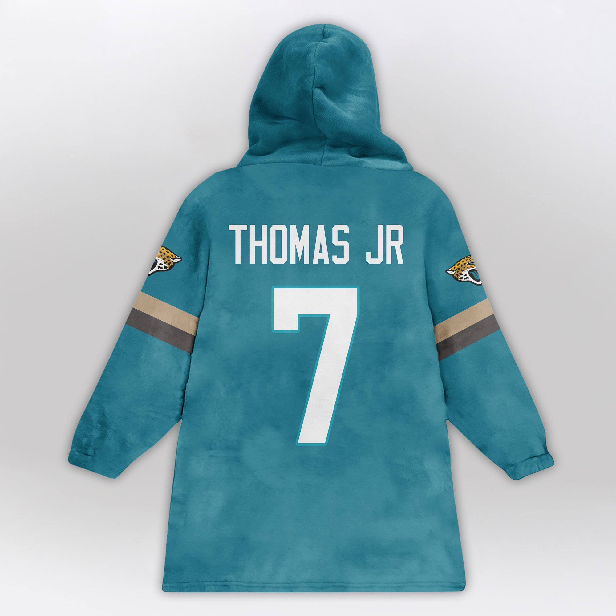 Kid 7 Jacksonville Football Unisex Blanket Hoodie