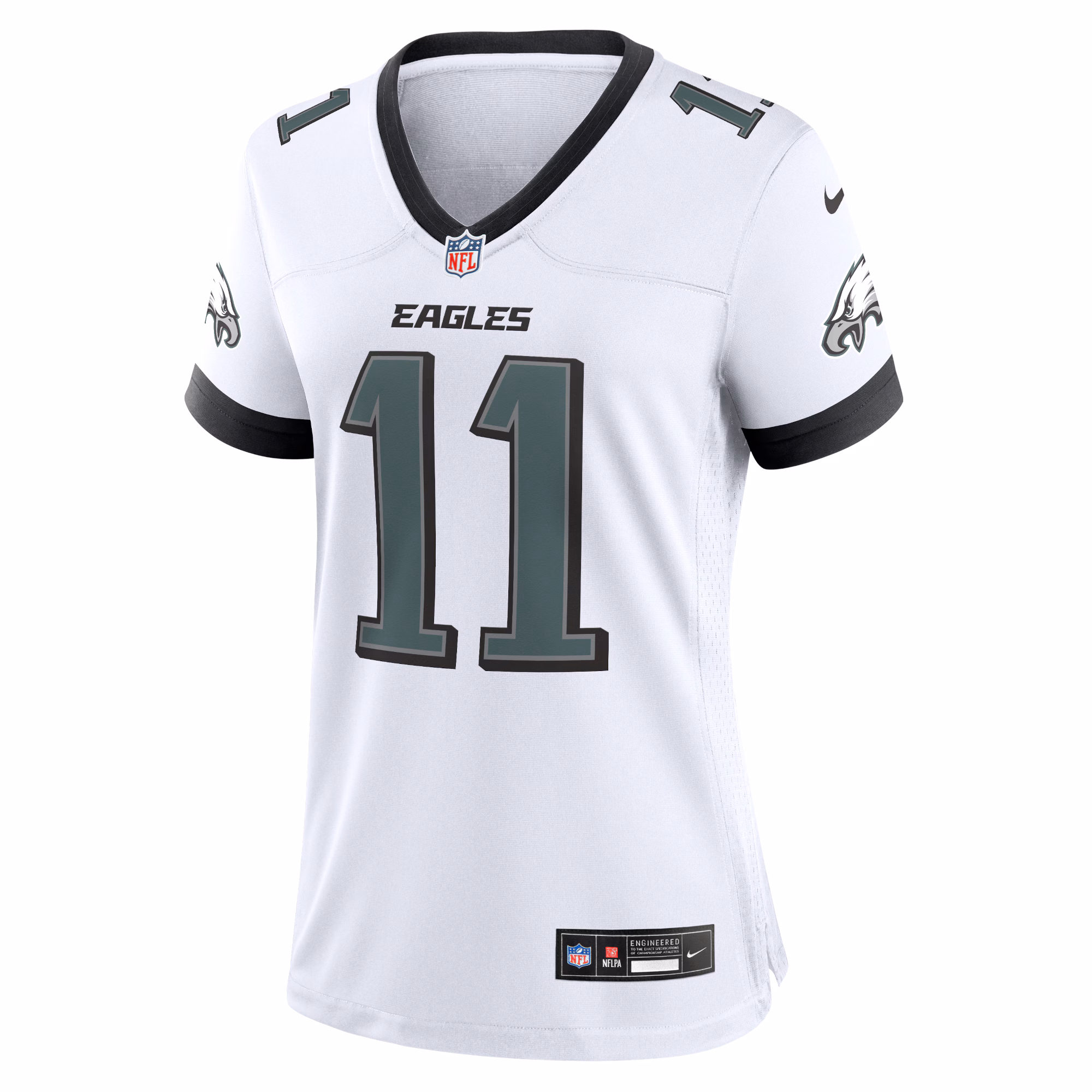 A.J. Brown Philadelphia Eagles Women's Team Game Jersey - Midnight Green