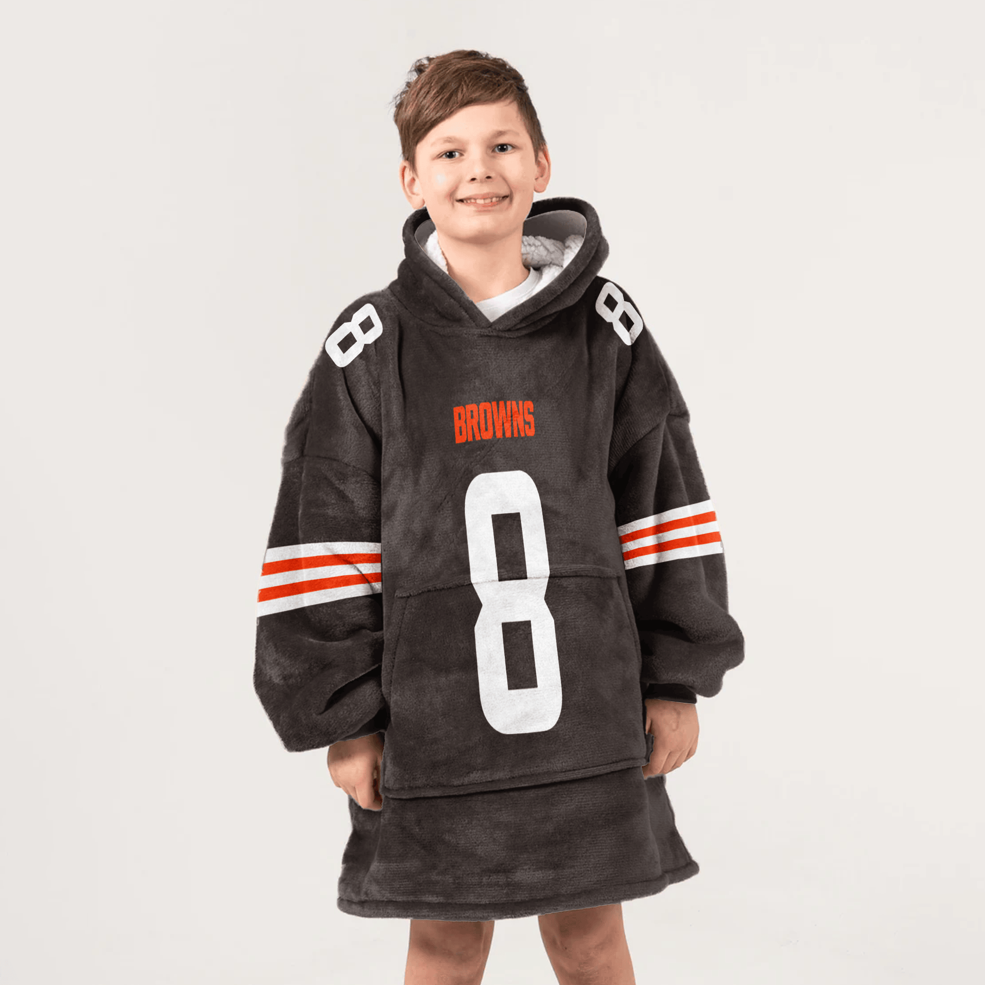 Kid D.G 8 Cleveland Football Unisex Blanket Hoodie