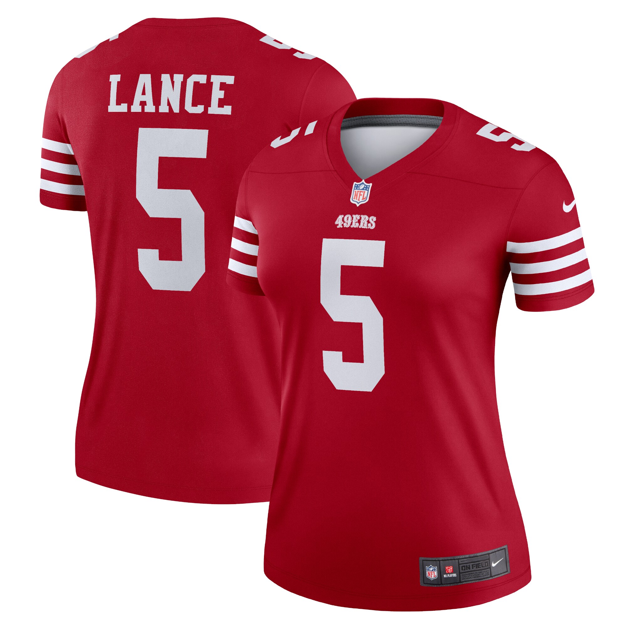 Trey Lance San Francisco 49ers  Women's Legend Jersey - Scarlet