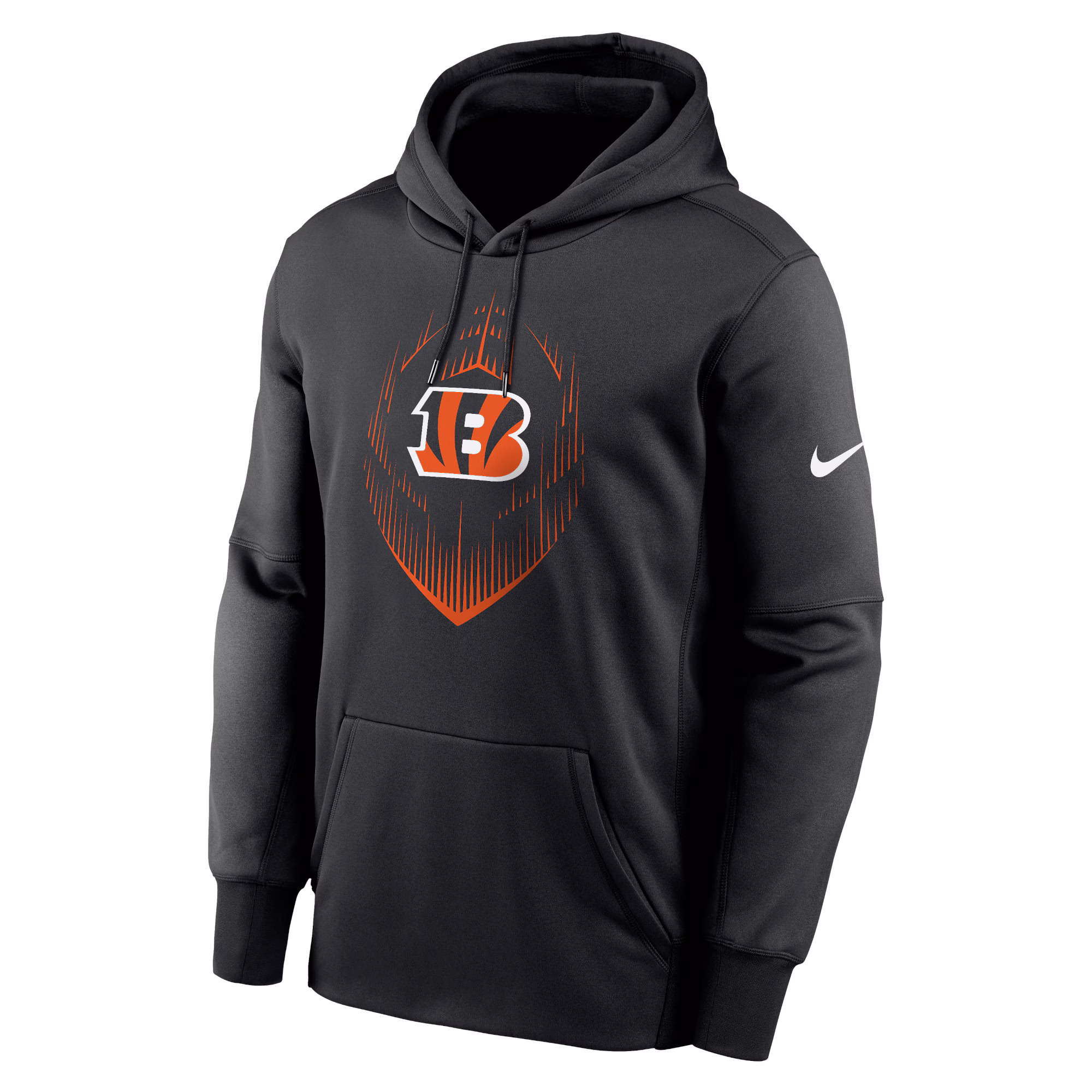 Cincinnati Bengals Icon Performance Pullover Hoodie - Black