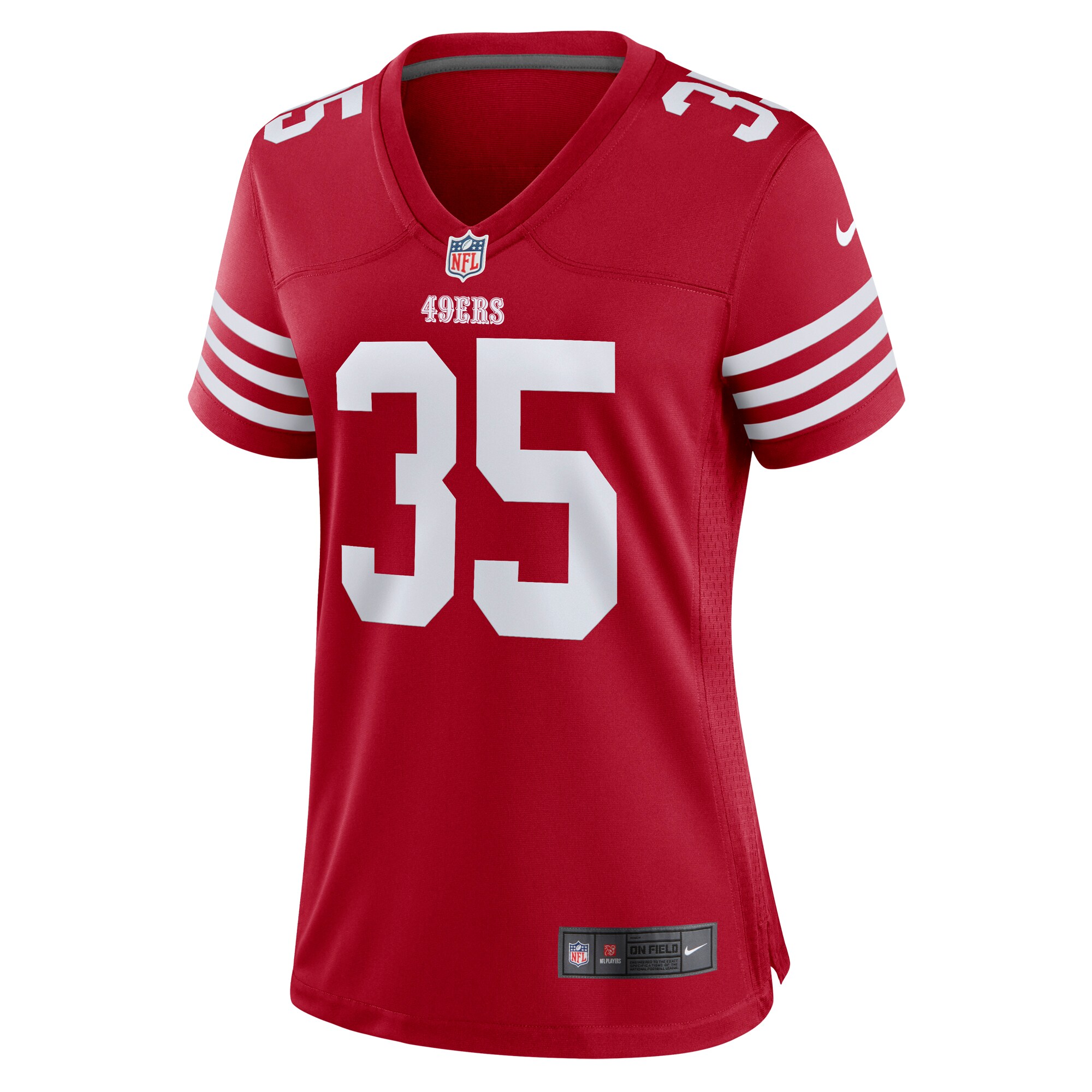 Tre Swilling San Francisco 49ers  Women's Team Game Jersey - Scarlet