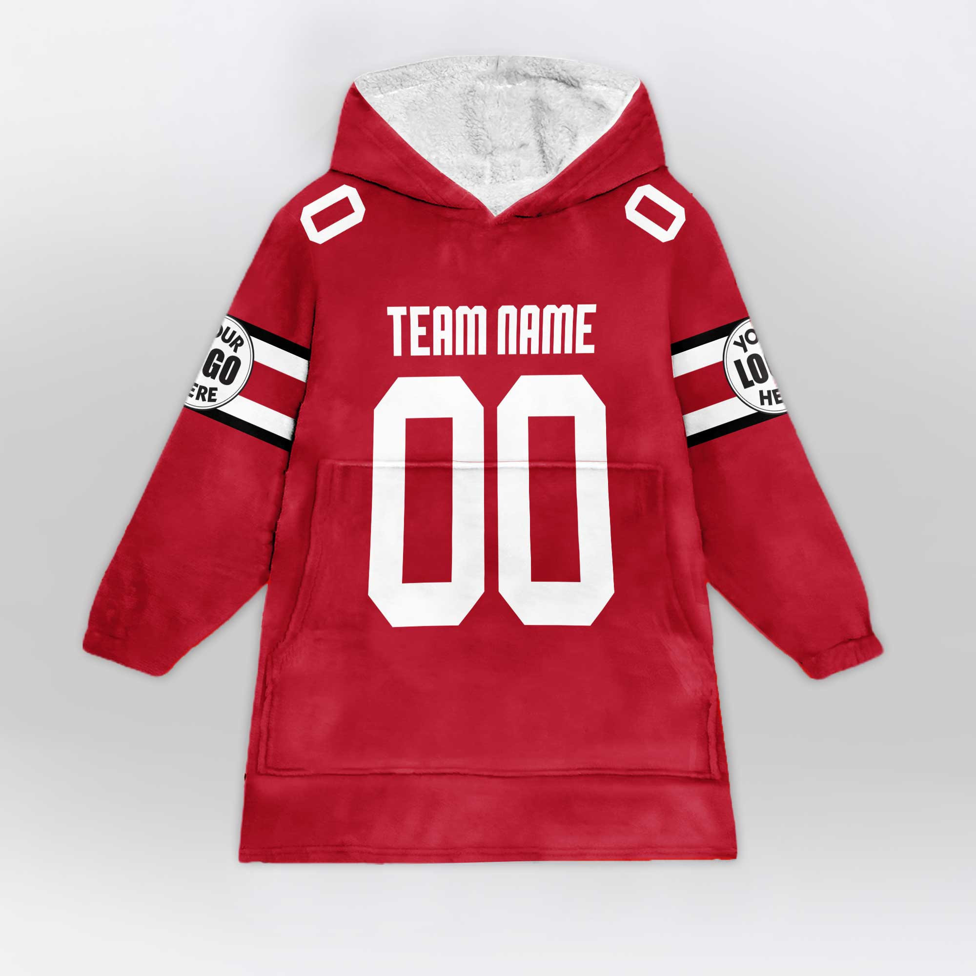 Adult Custom Blanket Hoodie Ohio State Inspired Color