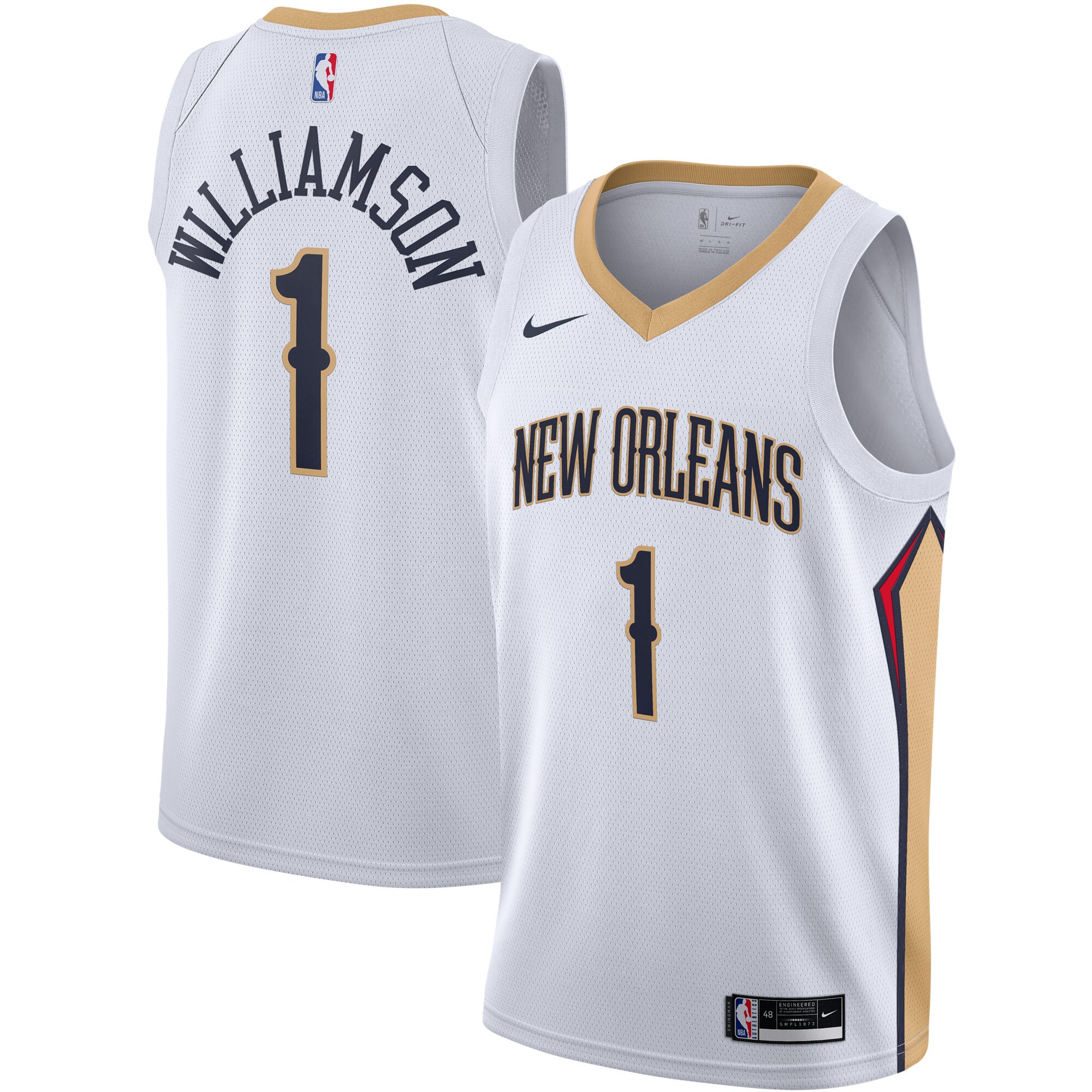 Zion Williamson New Orleans Pelicans 2020/21 Swingman Jersey - White - Association Edition