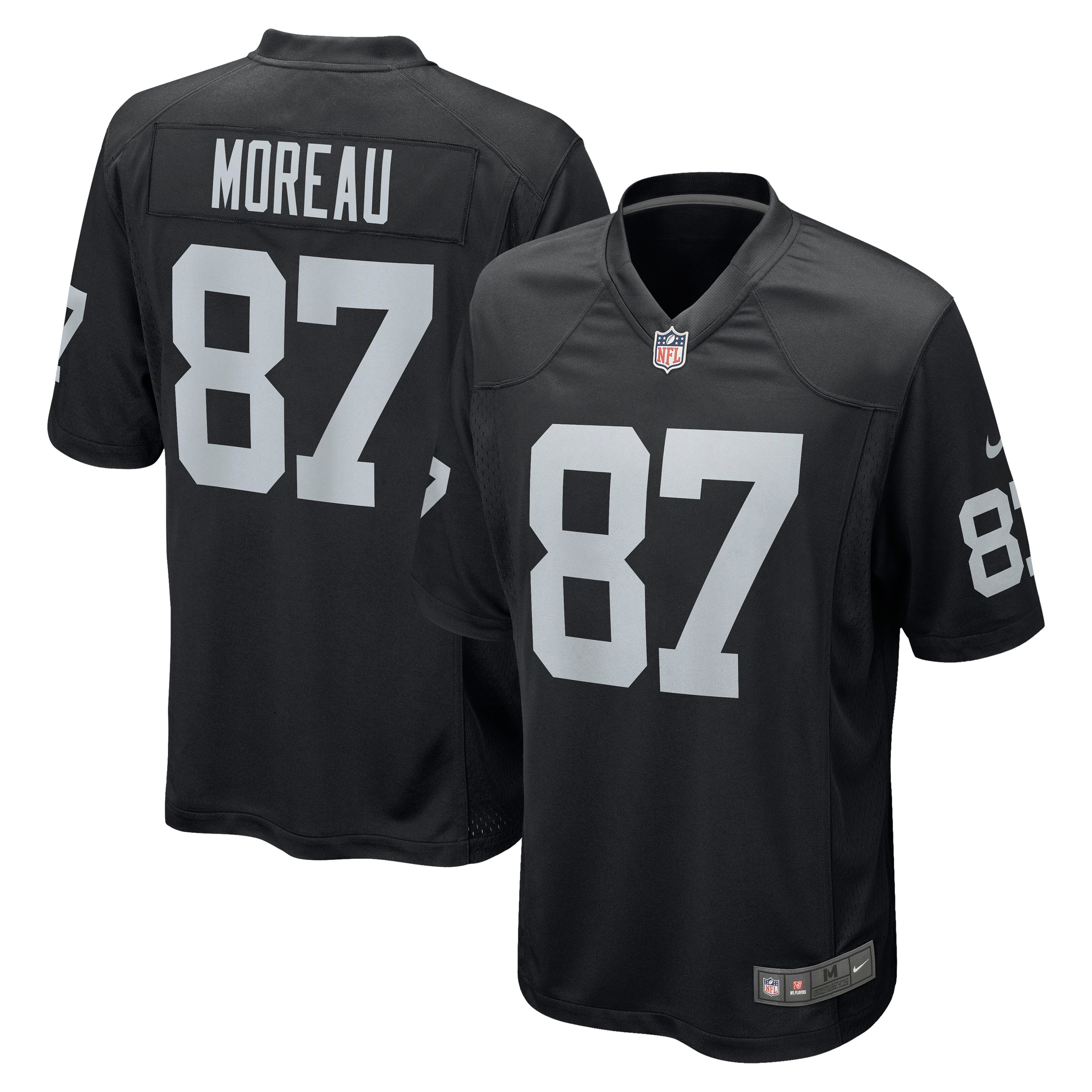 Foster Moreau Las Vegas Raiders  Game Jersey - Black
