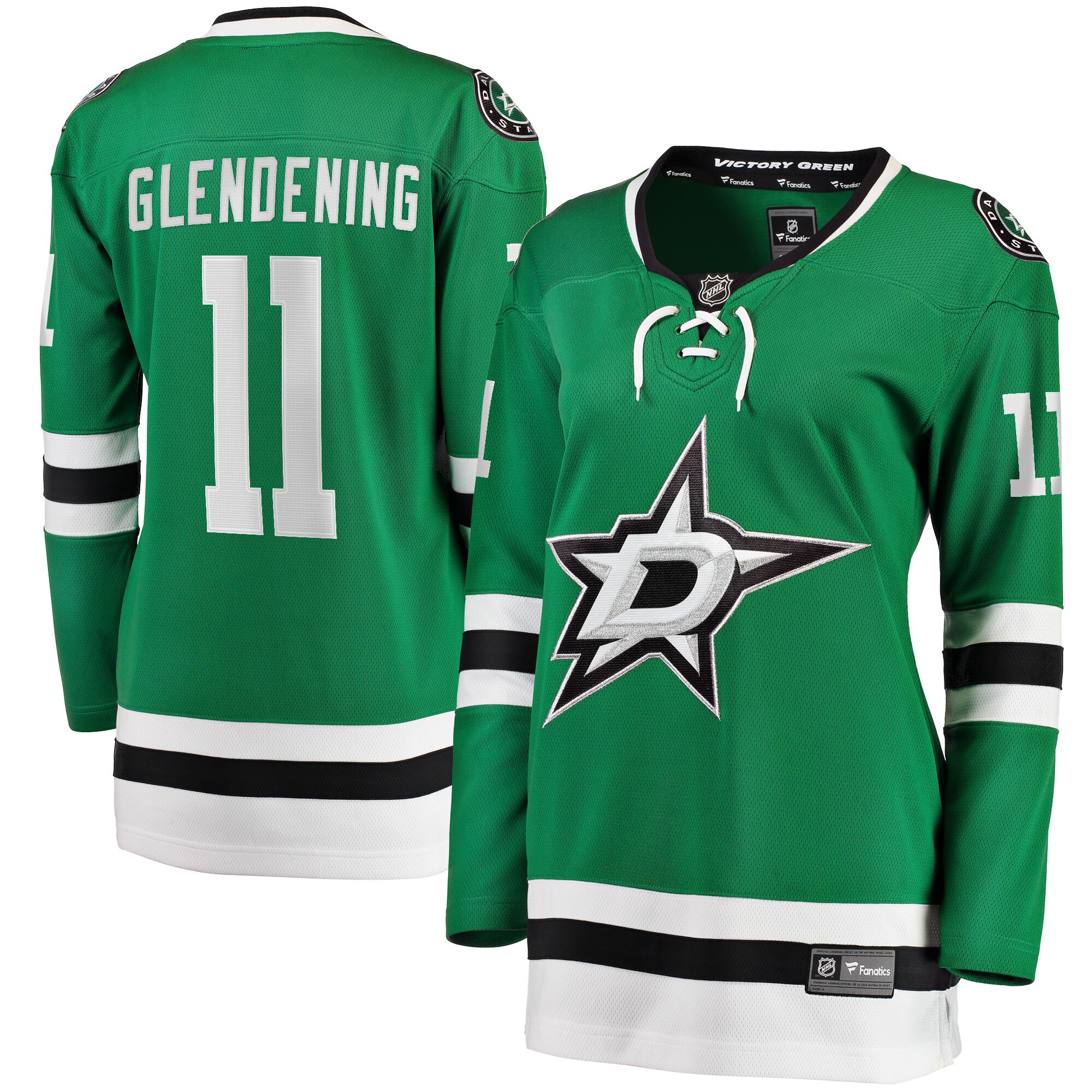 Luke Glendening Dallas Stars Women's Home Breakaway Player Jersey - Kelly Green