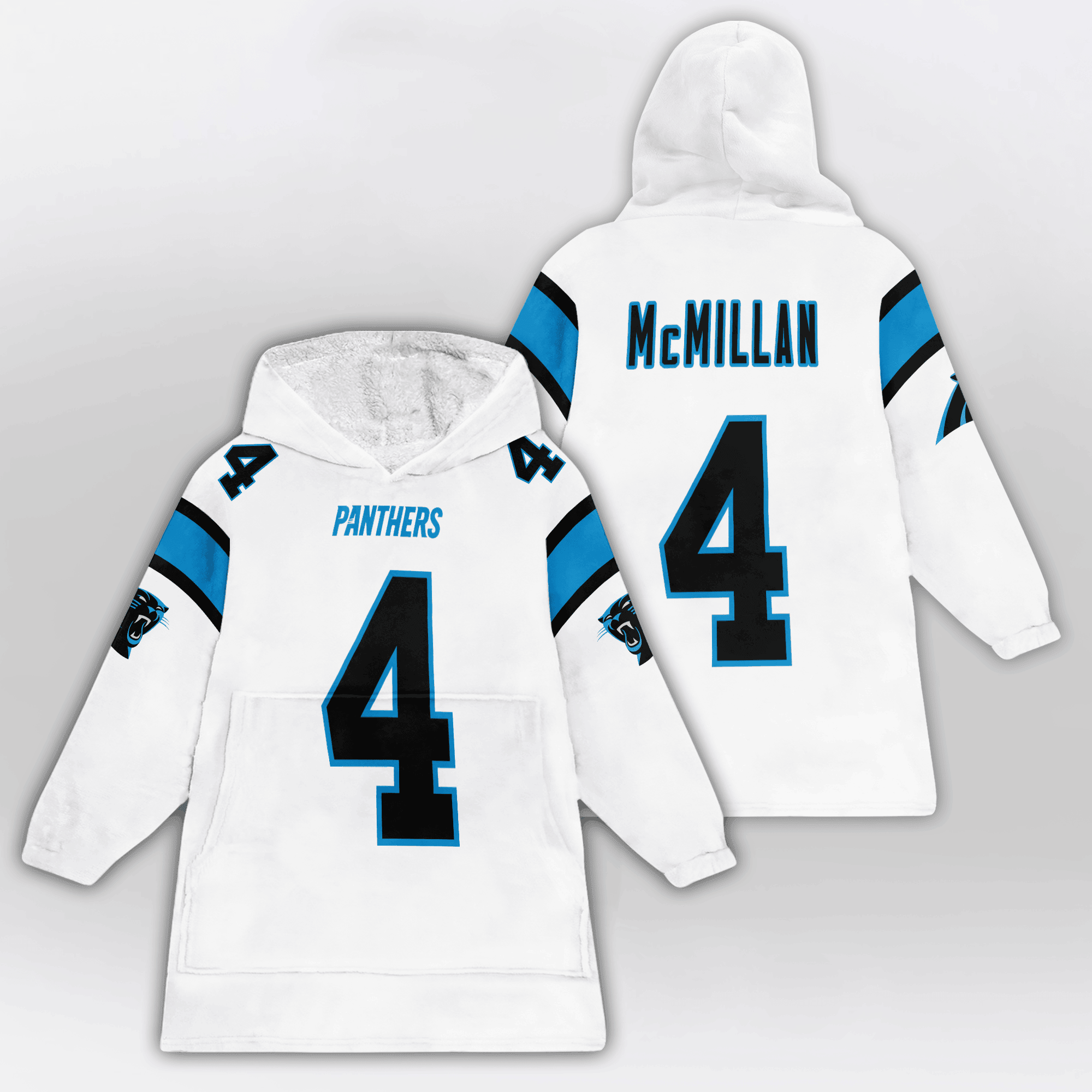 Adult 4 Carolina Football Unisex Blanket Hoodie