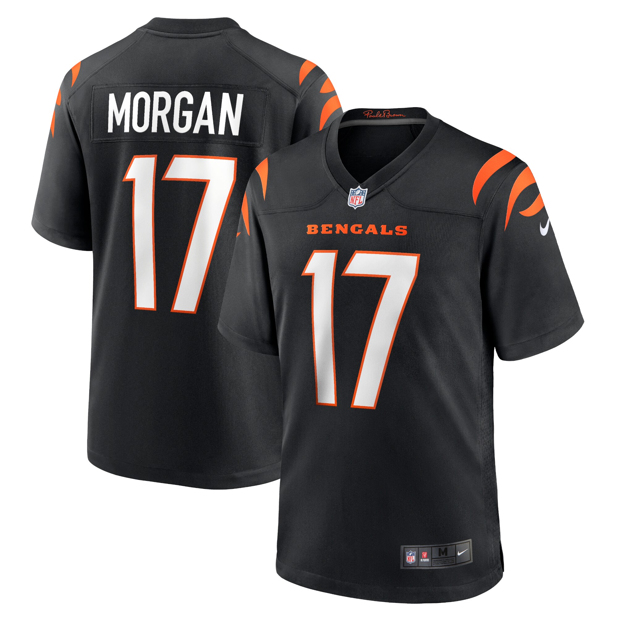 Stanley Morgan Cincinnati Bengals Player Game Jersey - Black