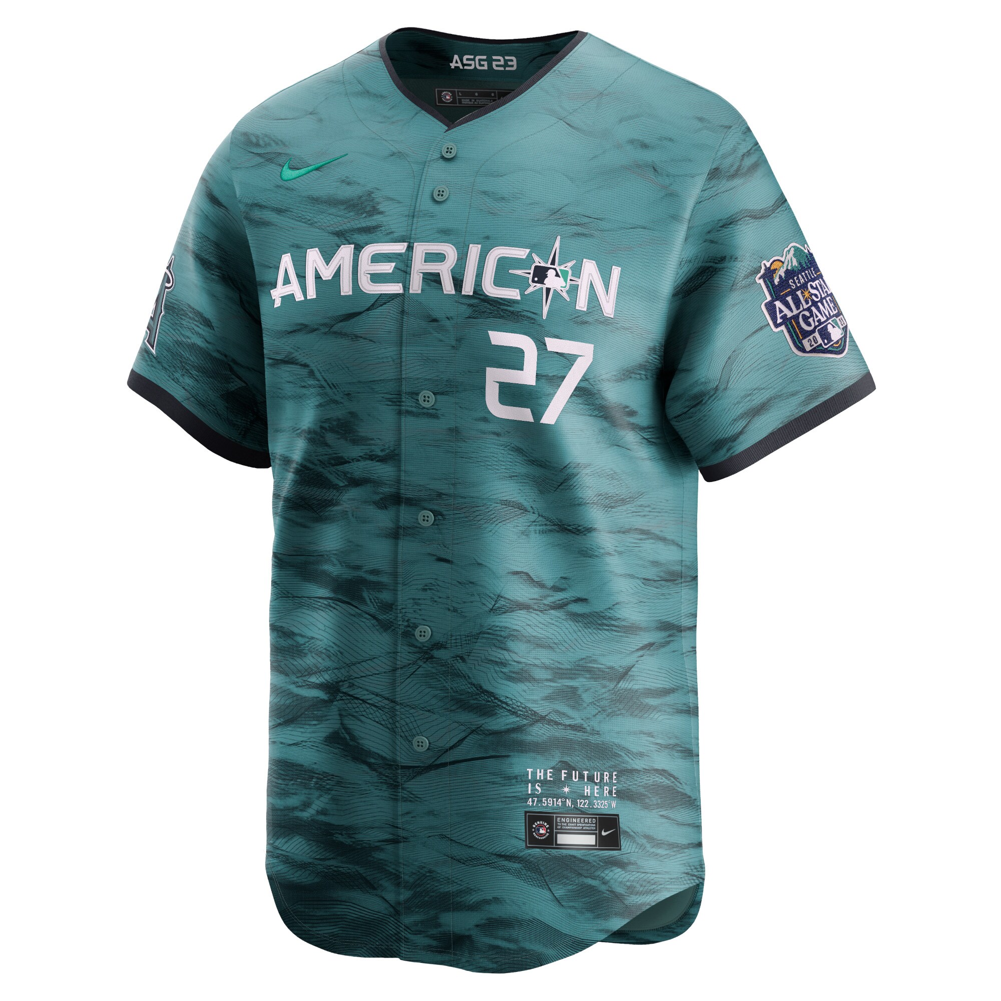 Mike Trout American League  2023 MLB All-Star Game Limited Player Jersey - Teal