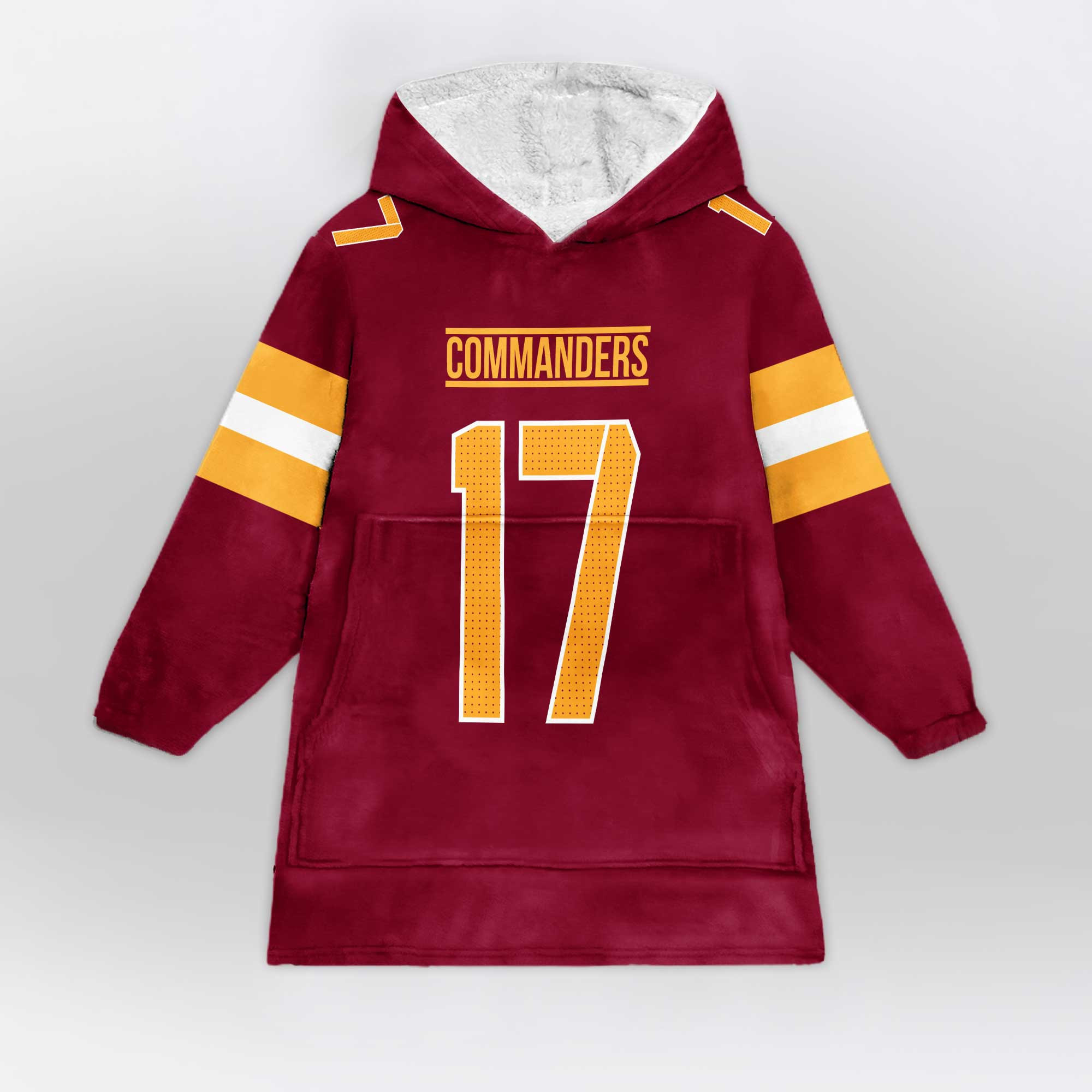 Adult 7 Washington Football Unisex Blanket Hoodie