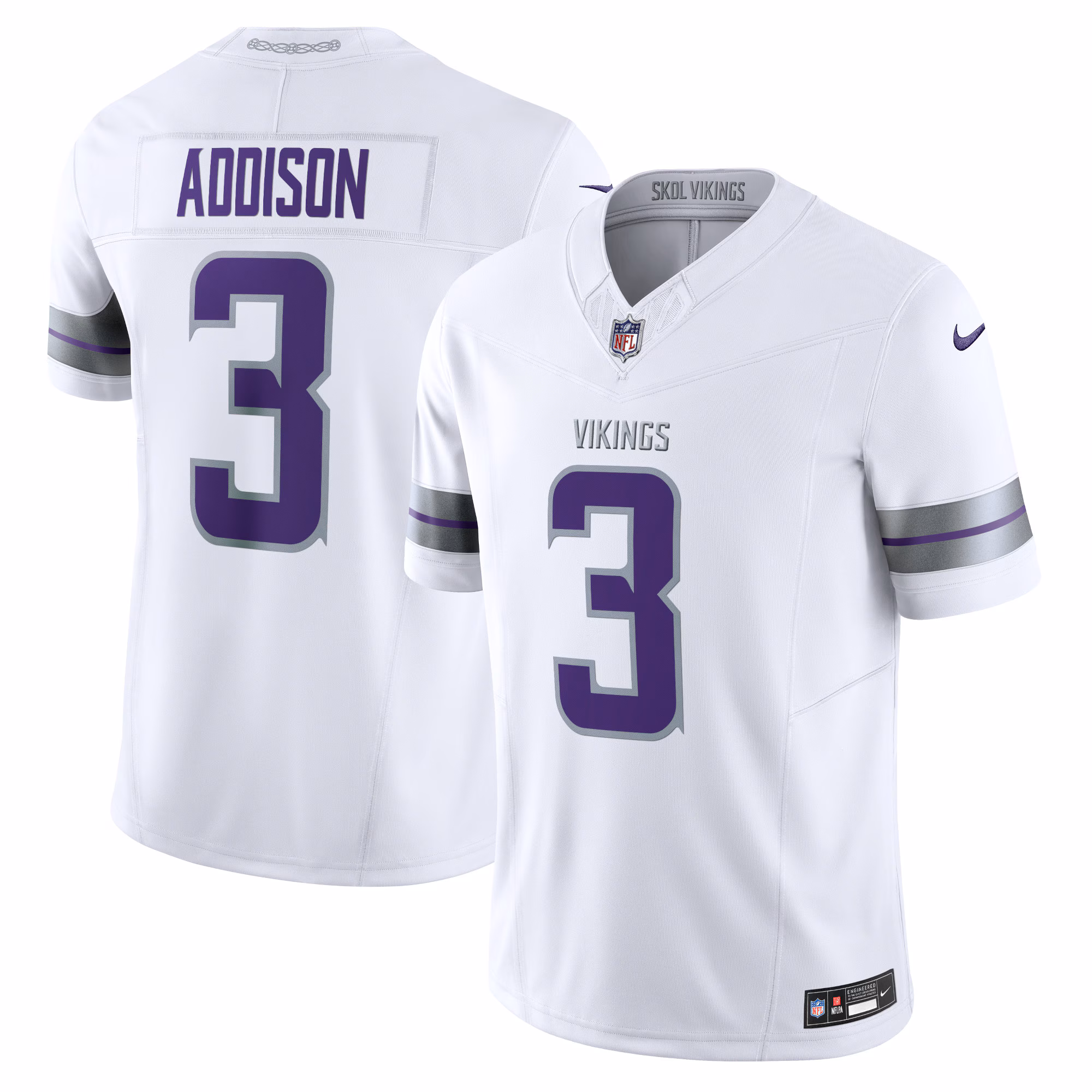 Addison Minnesota Vikings Alternate Vapor F.U.S.E. Limited Jersey - White