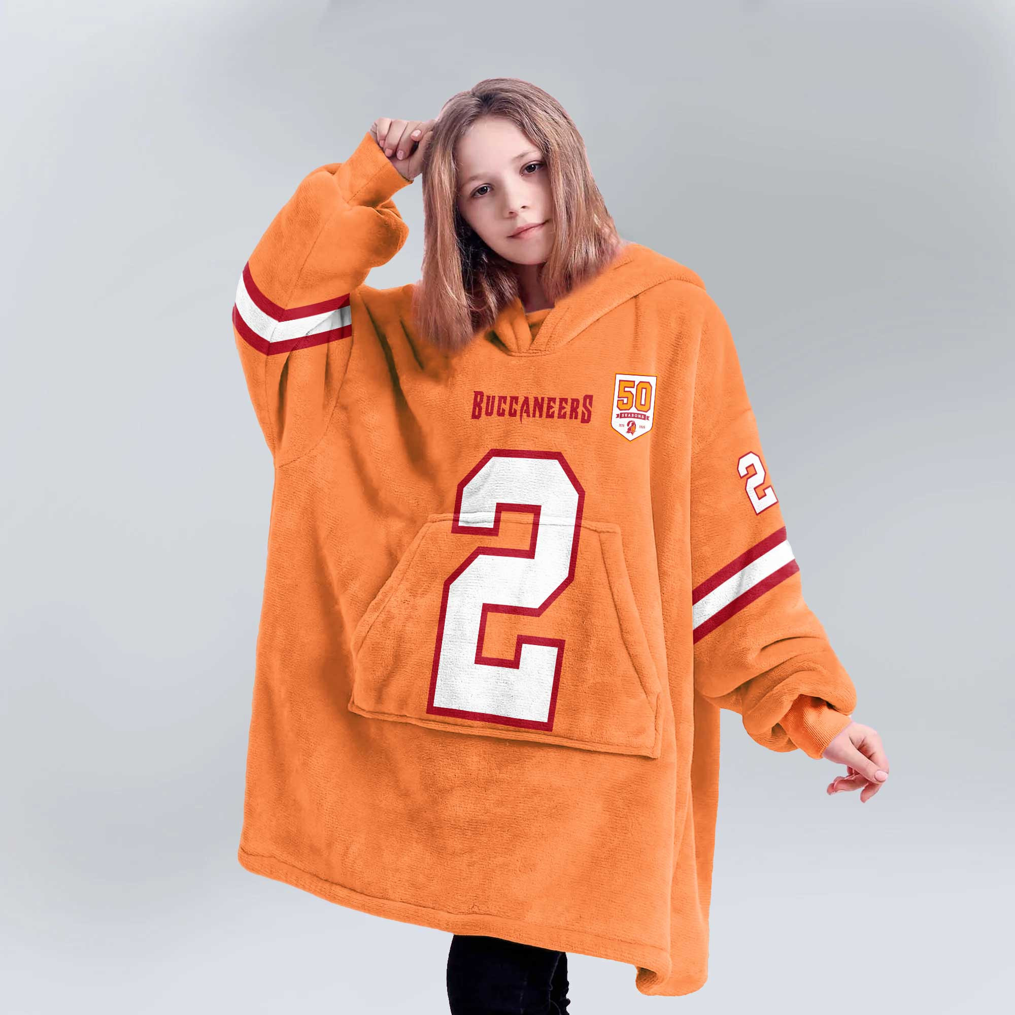 Kid E.E 2 Tampa Bay Football Unisex Blanket Hoodie