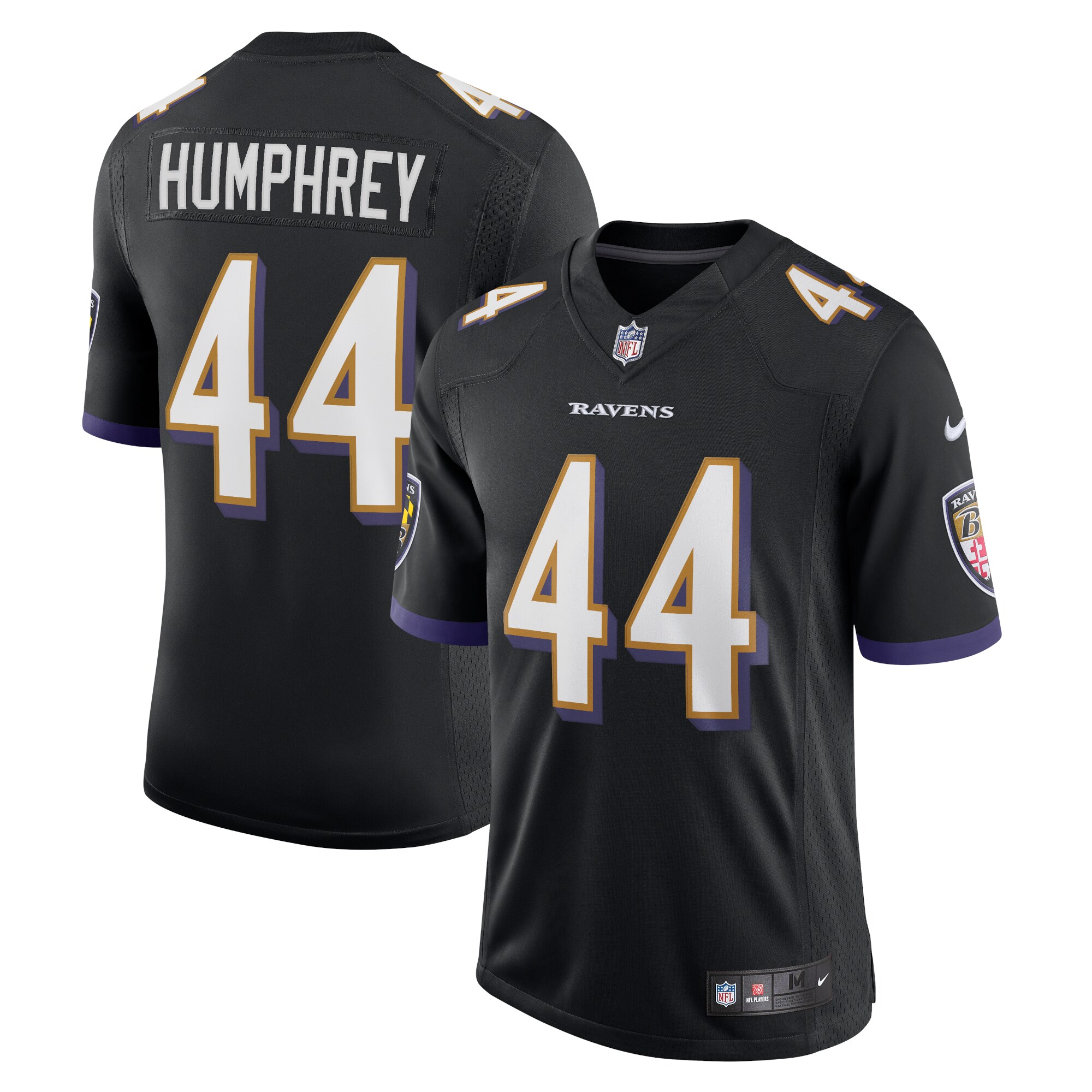Marlon Humphrey #44 Baltimore Ravens  Vapor Limited Jersey - Black