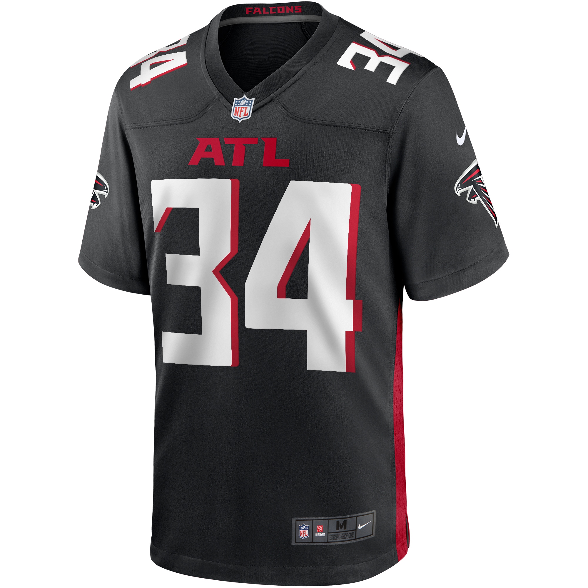 Ray Buchanan Atlanta Falcons Game Retired Player Jersey - Black