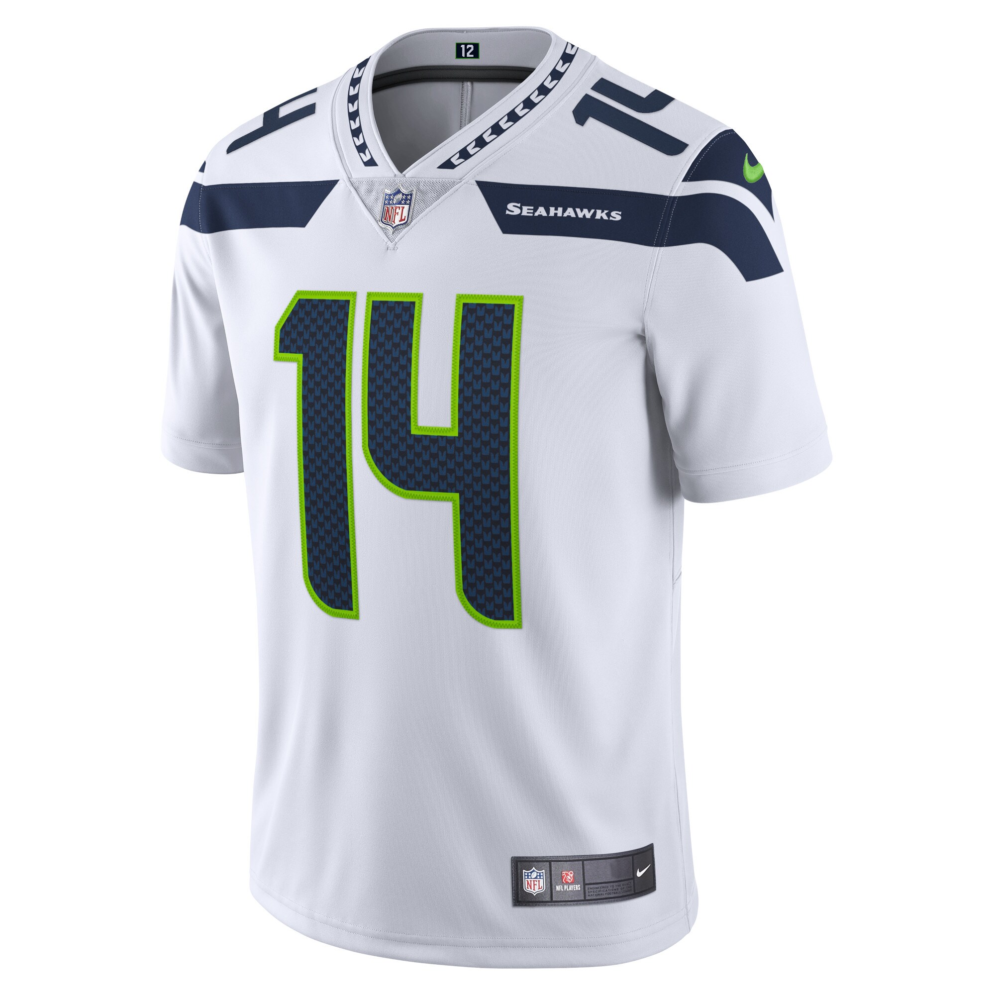 DK Metcalf Seattle Seahawks  Vapor Limited Jersey - White