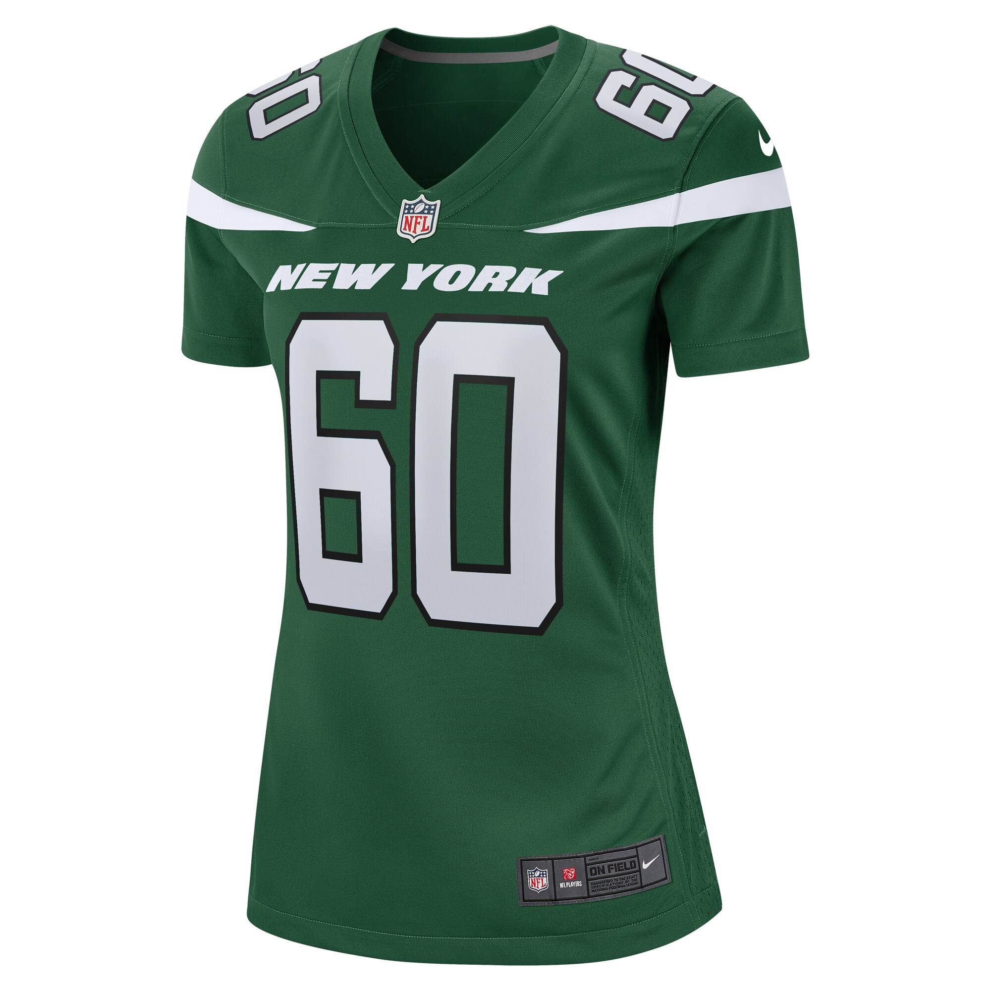 Connor McGovern New York Jets  Women's Game Jersey - Gotham Green