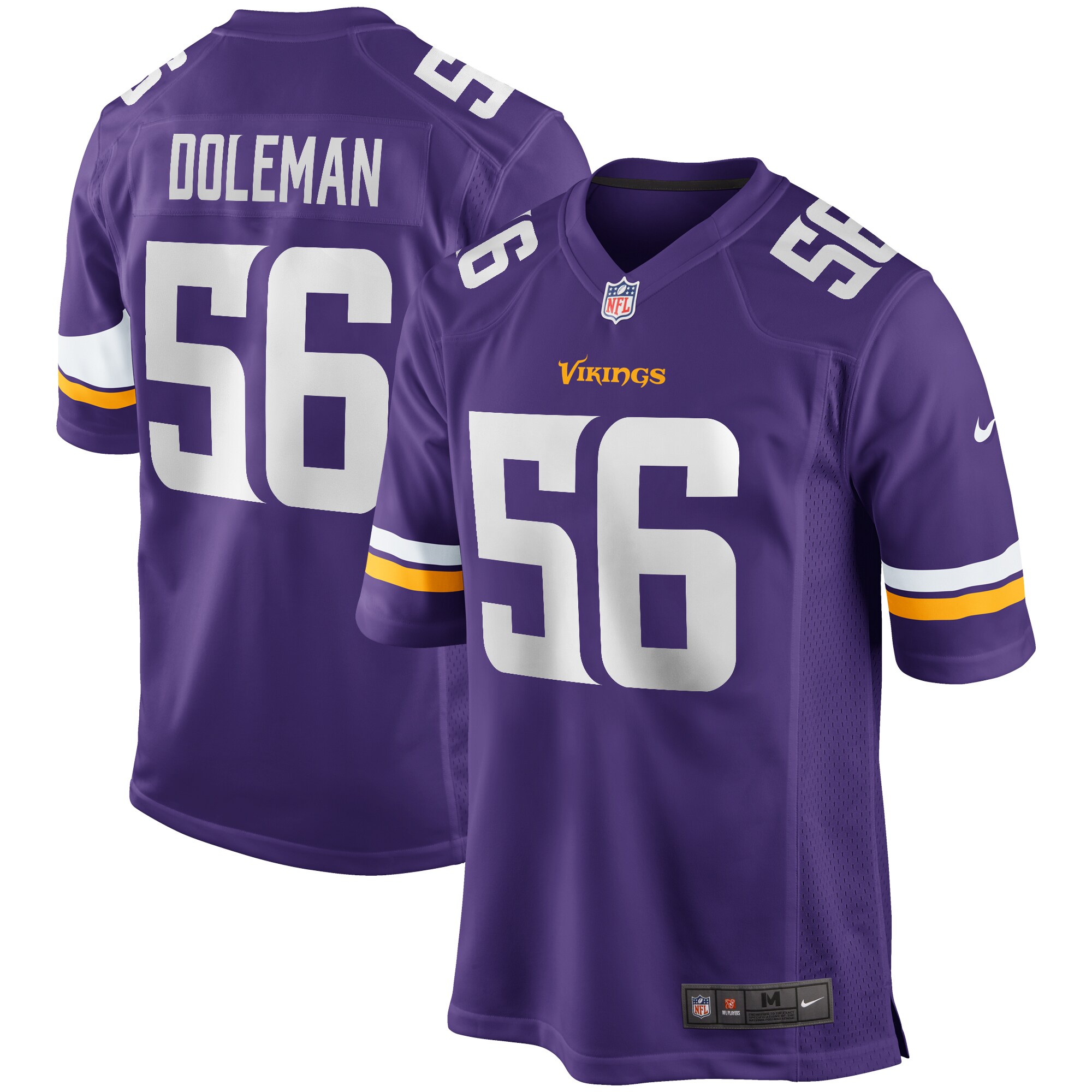 Chris Doleman Minnesota Vikings Game Retired Player Jersey - Purple