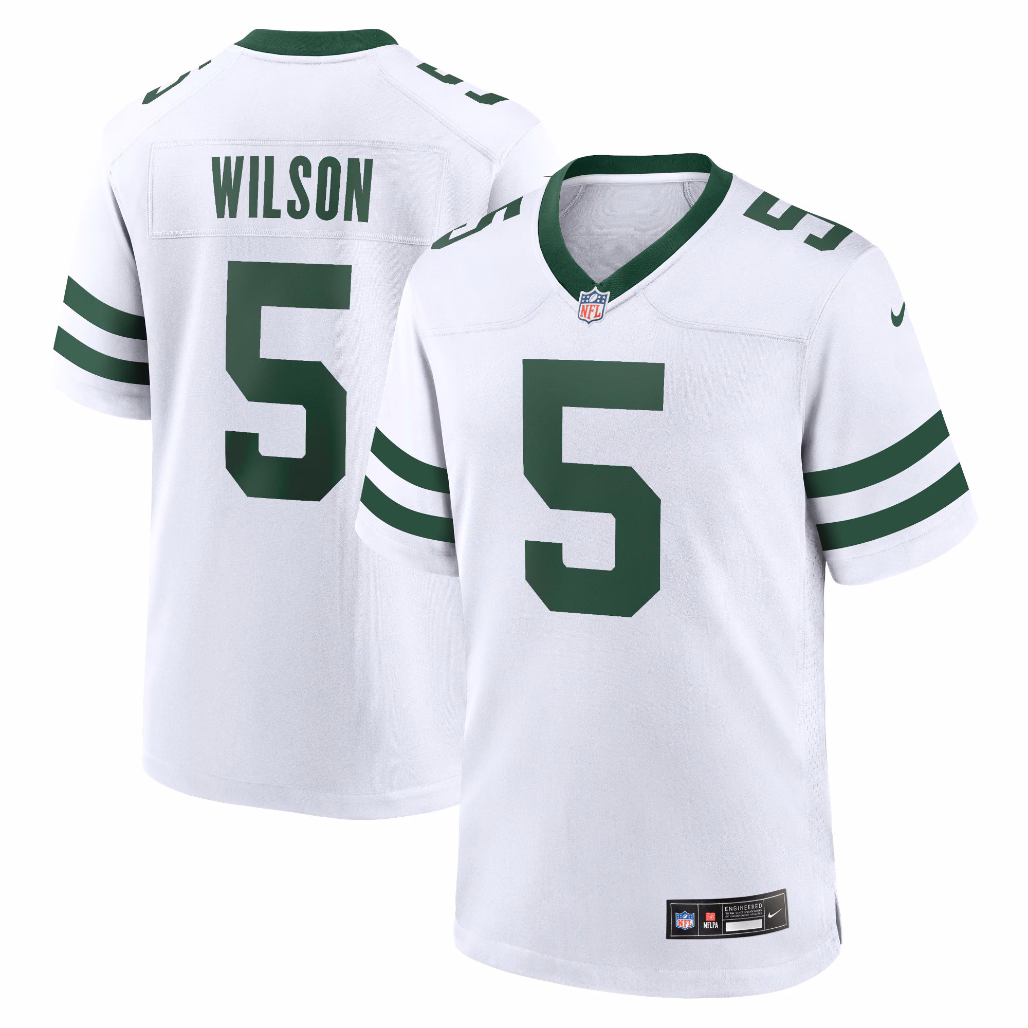 Garrett Wilson New York Jets Game Jersey - Legacy White