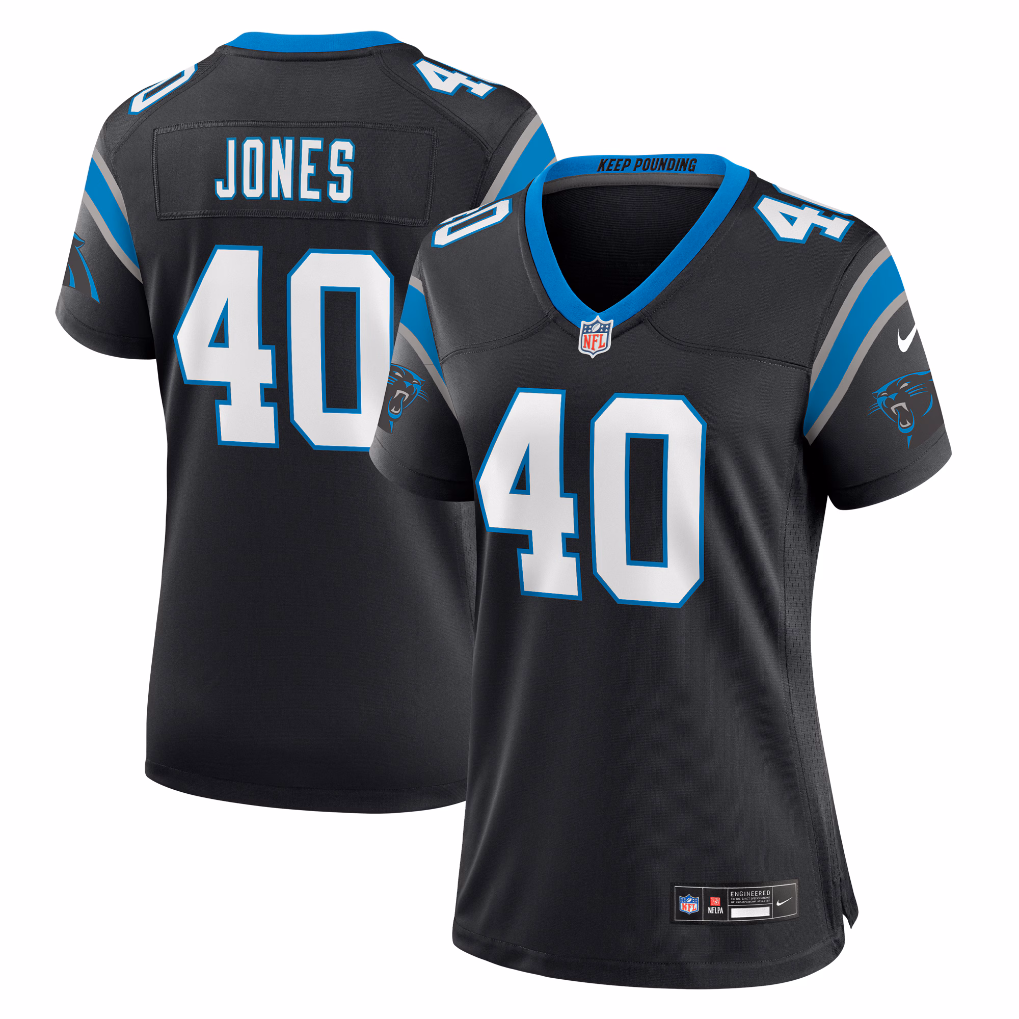 Deion Jones Carolina Panthers Women's  Game Jersey -  Black