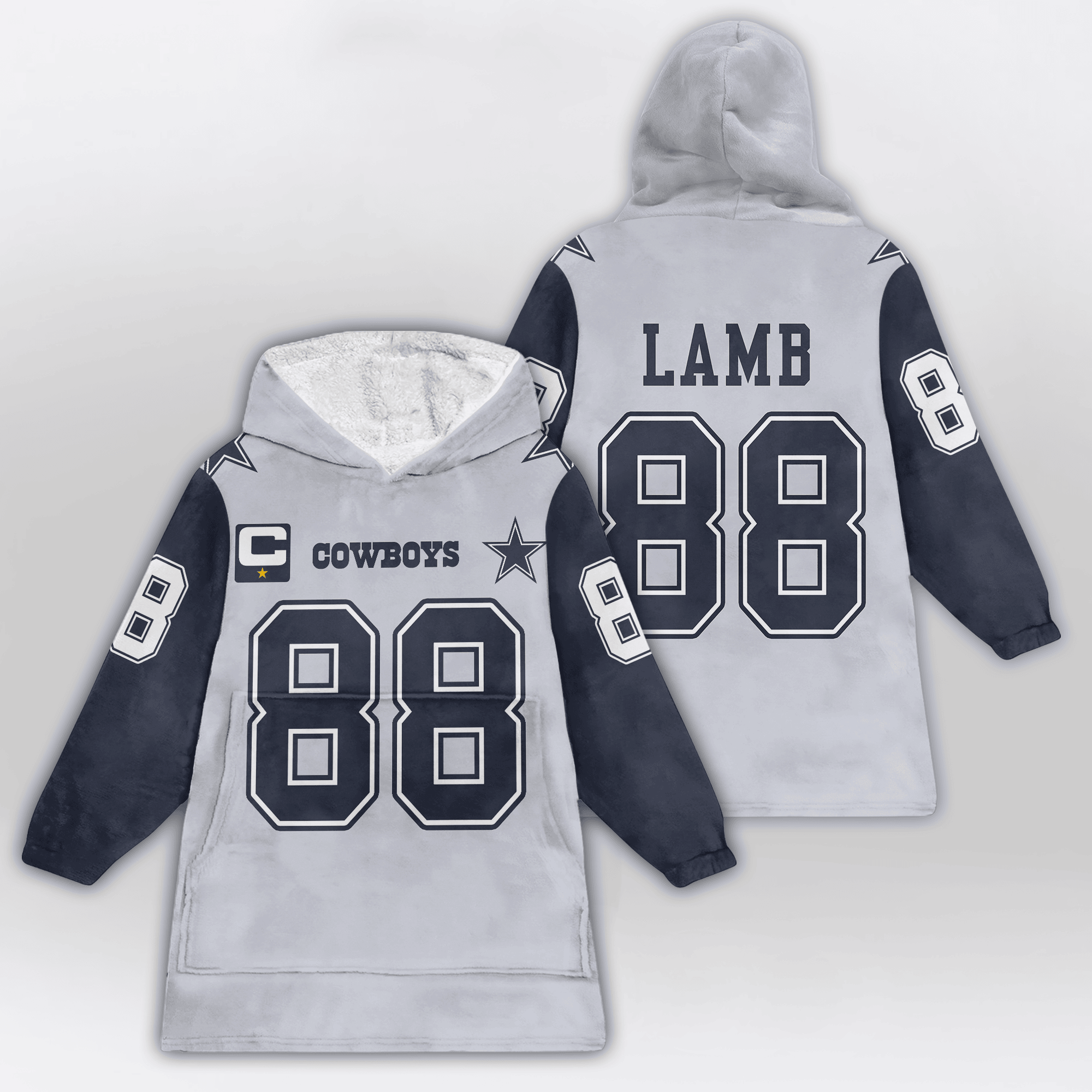 Adult C.L 88 Captain Dalllas Football Unisex Blanket Hoodie