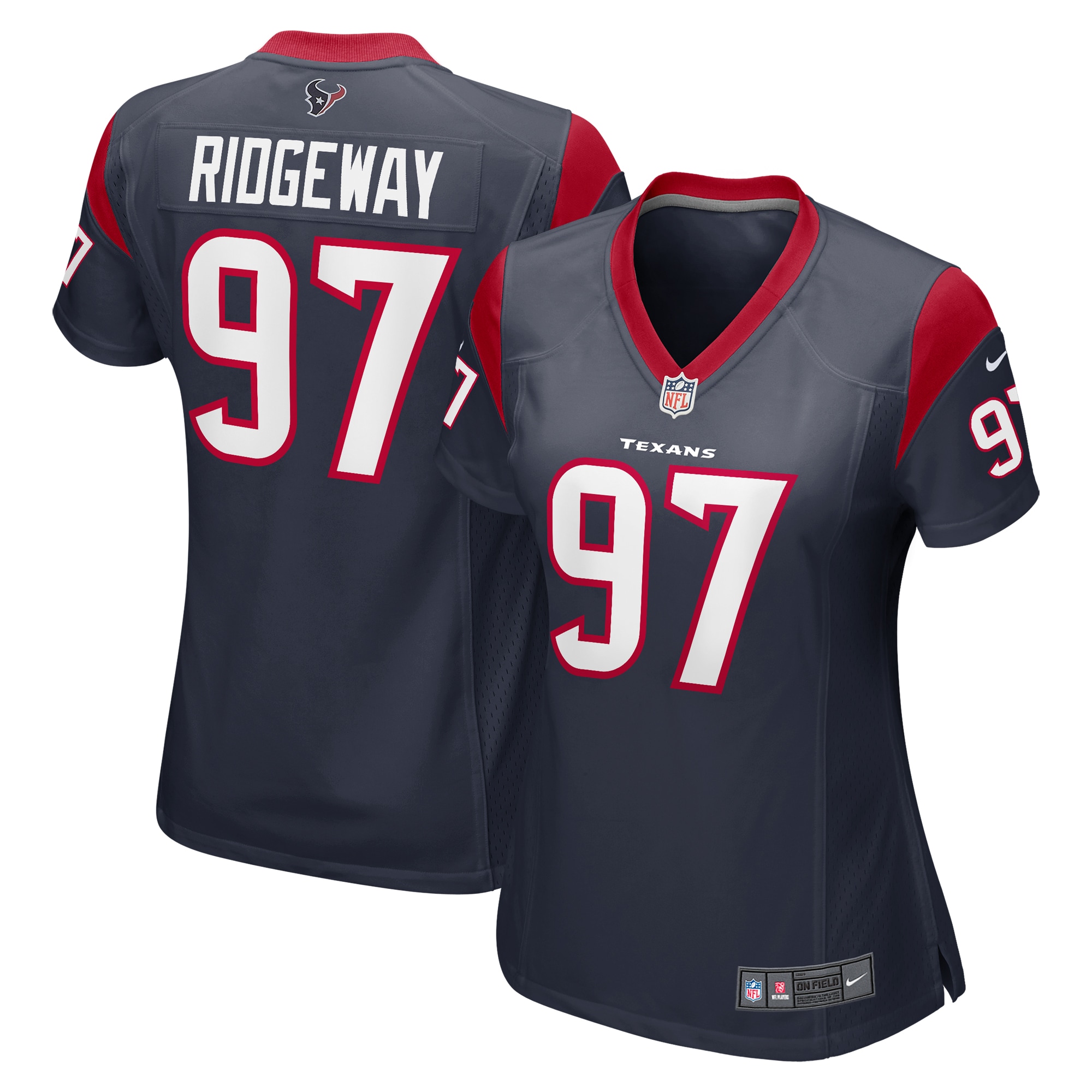 Hassan Ridgeway Houston Texans Women's Game Player Jersey - Navy