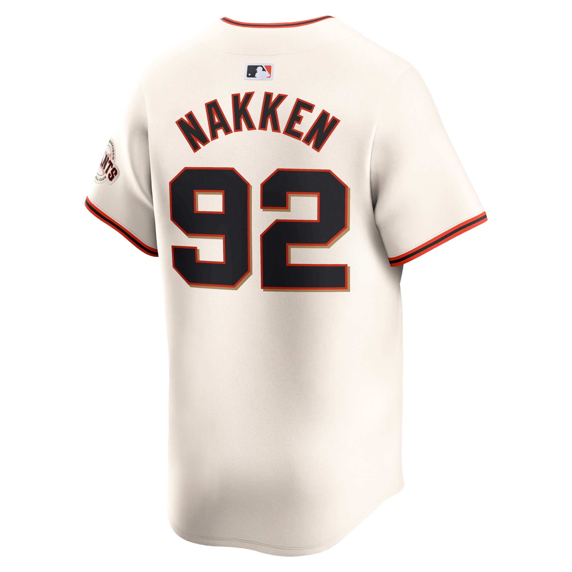 Men's San Francisco Giants Alyssa Nakken  Cream Home Limited Player Jersey