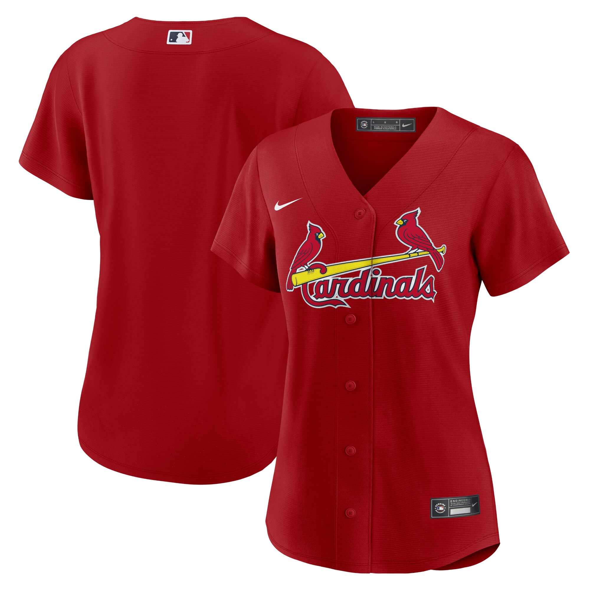 St.Louis Cardinals  Women's Alternate Replica Team Jersey - Red