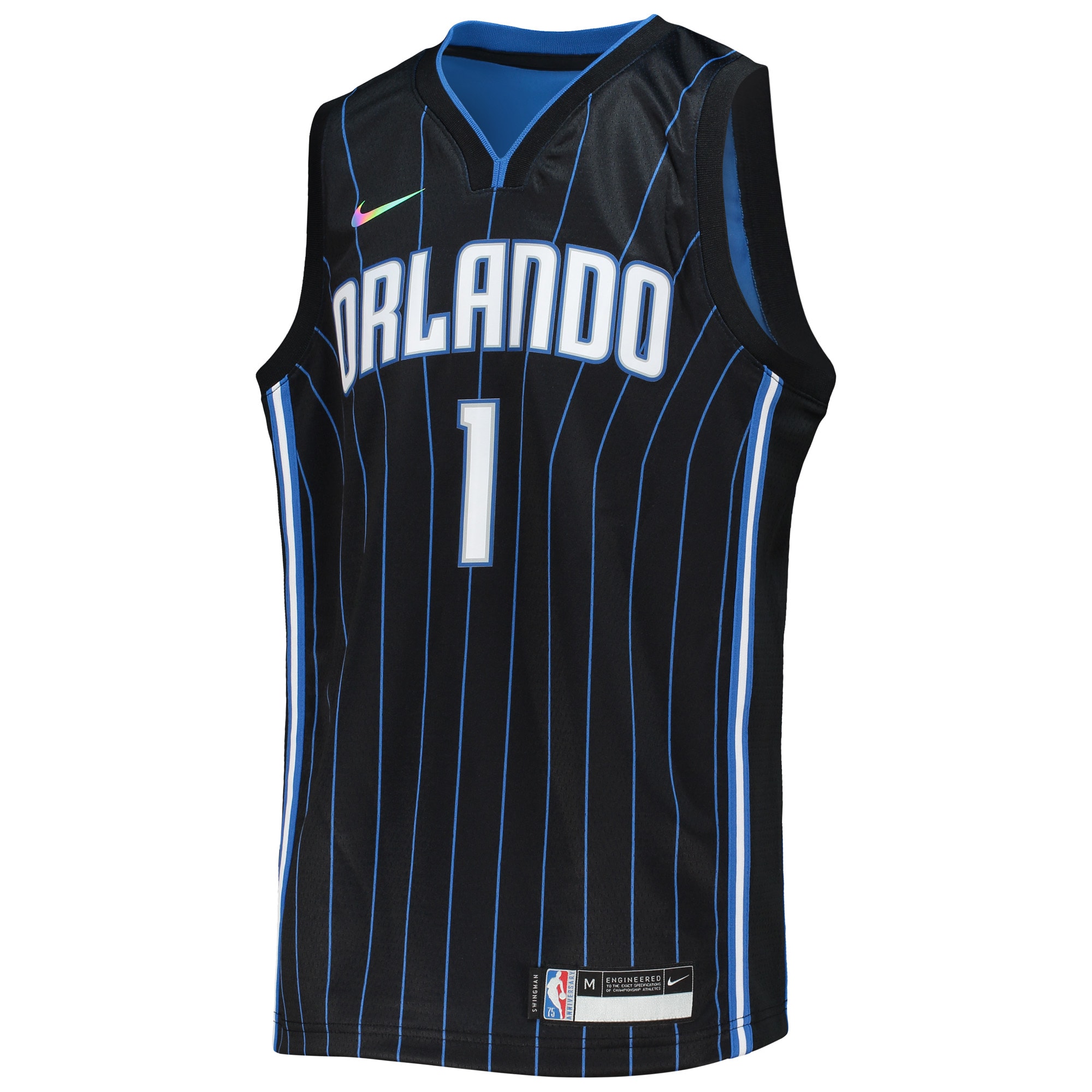 Jonathan Isaac Orlando Magic  Youth 2021/22 Diamond Swingman Jersey - Icon Edition - Black