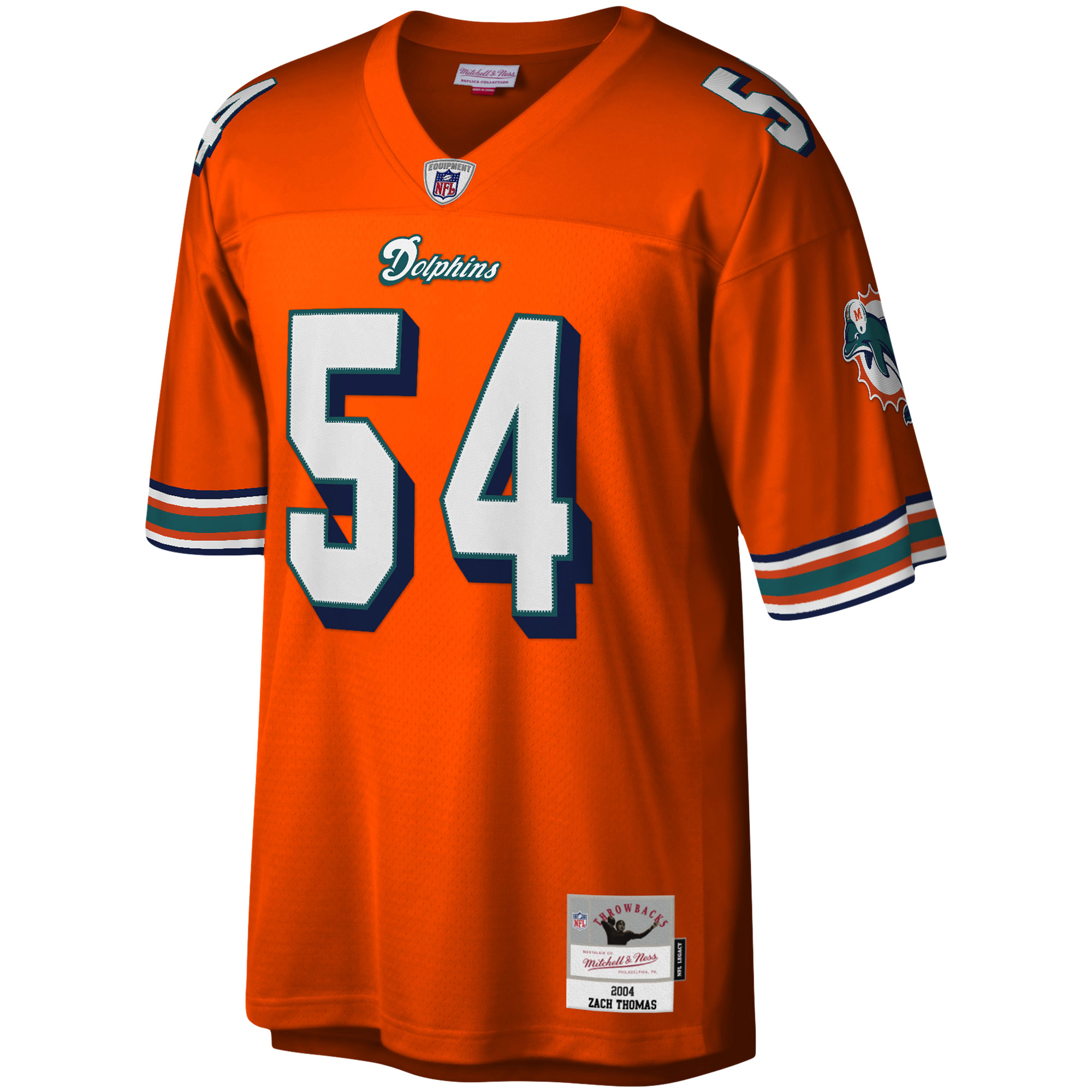 Zach Thomas Miami Dolphins Legacy Replica Jersey - Orange