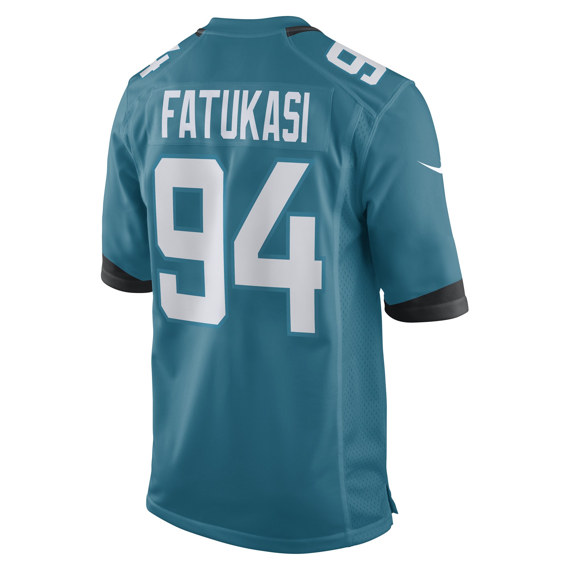 Folorunso Fatukasi Jacksonville Jaguars Game Player Jersey - Teal