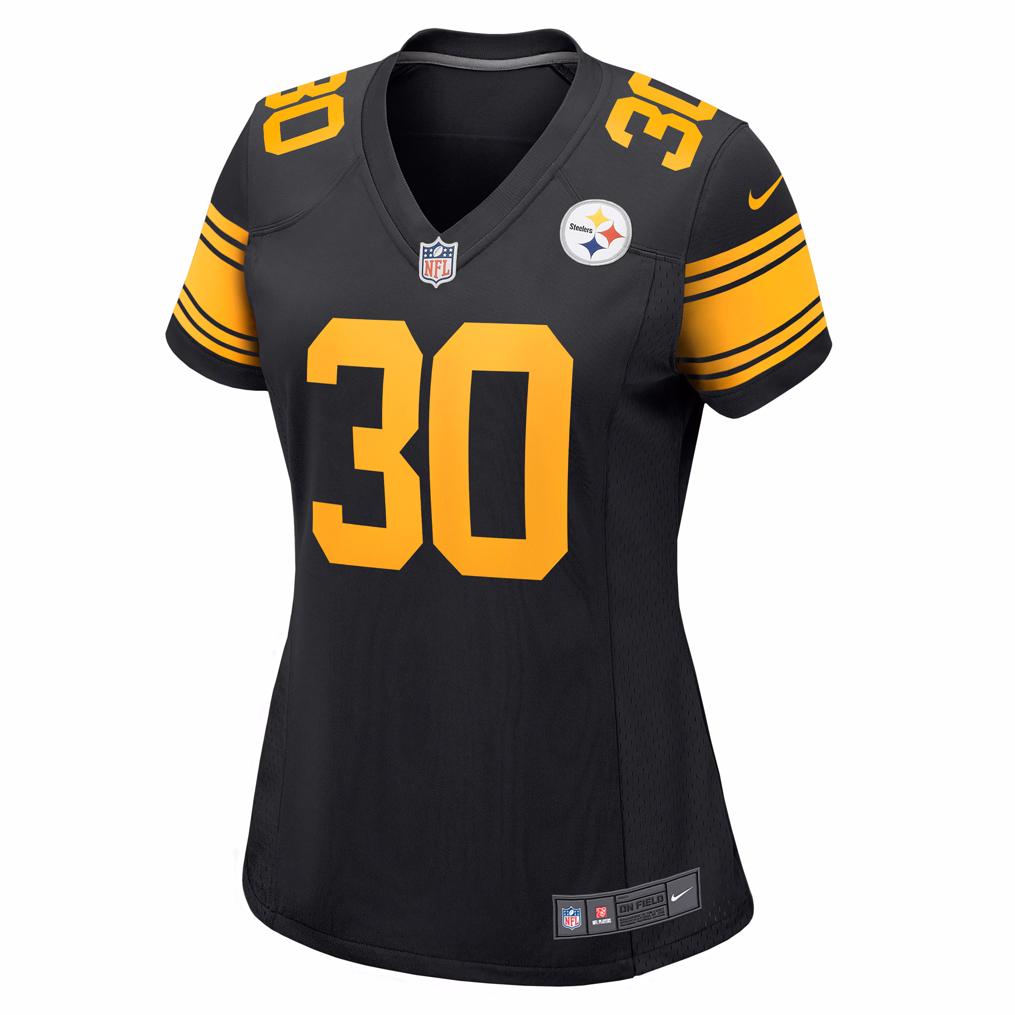 Jaylen Warren Pittsburgh Steelers Women's Alternate Game Jersey -  Black