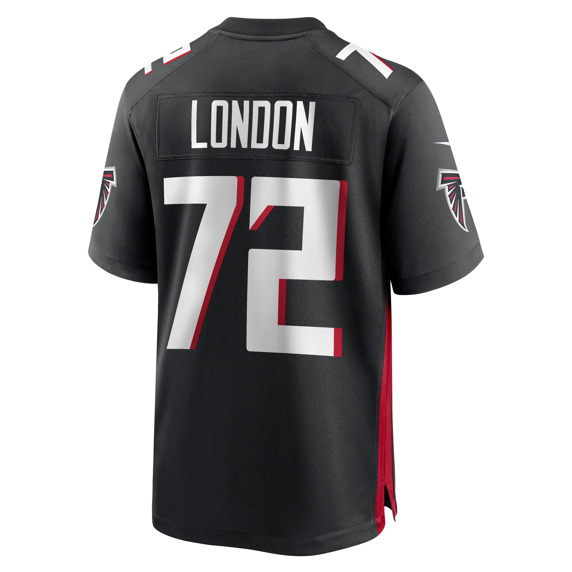 LaCale London Atlanta Falcons  Game Jersey -  Black
